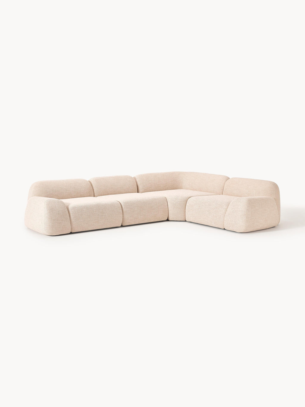 Wolke Modular Bouclé Corner Sofa (4-seater)