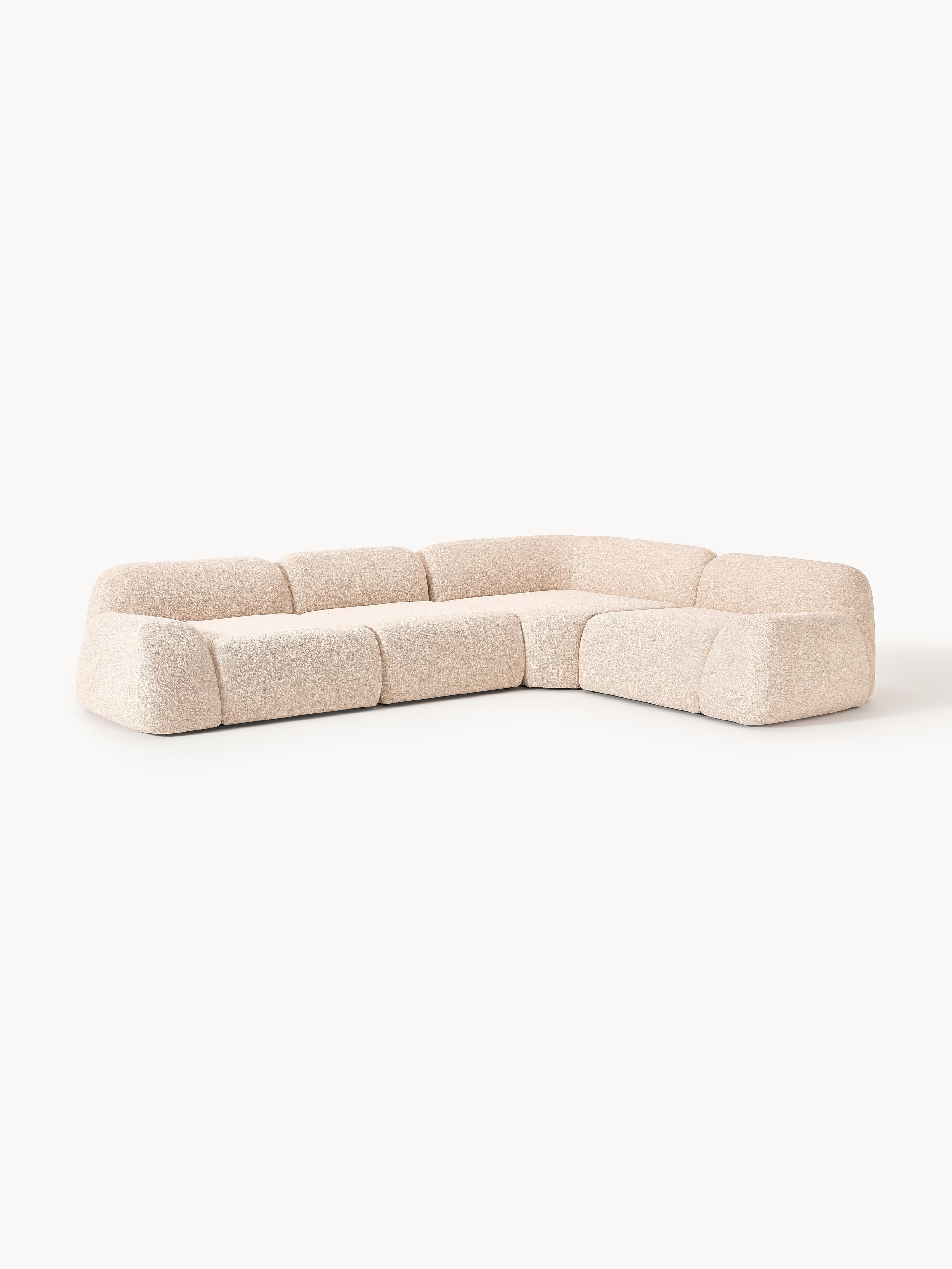 Wolke Modular Bouclé Corner Sofa (4-seater)