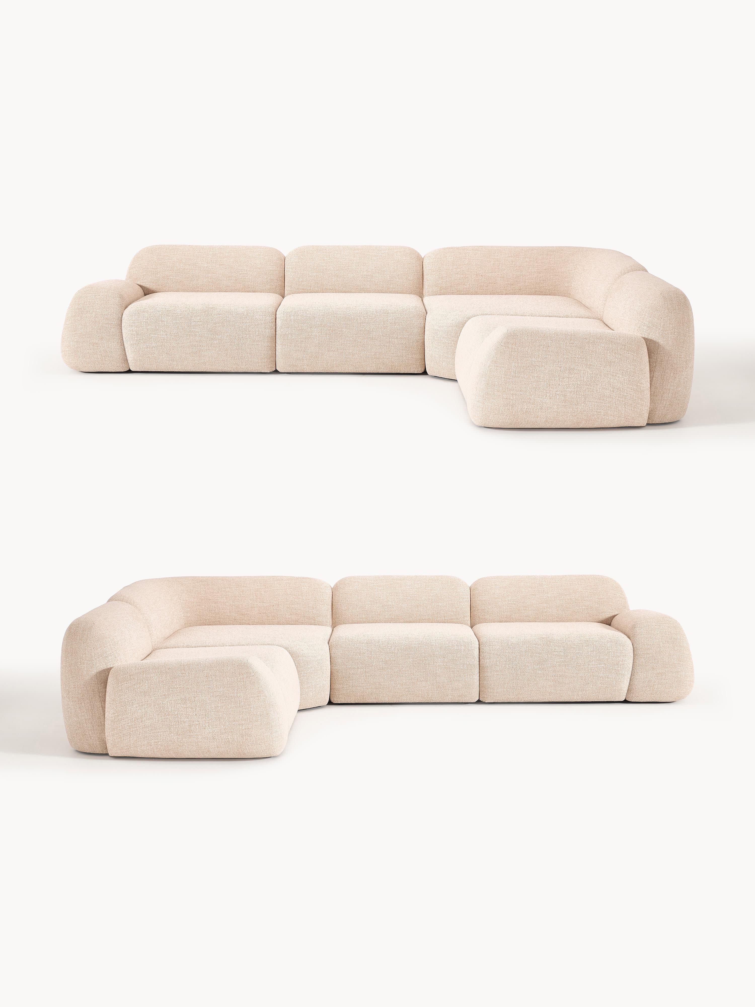 Wolke Modular Bouclé Corner Sofa (4-seater)
