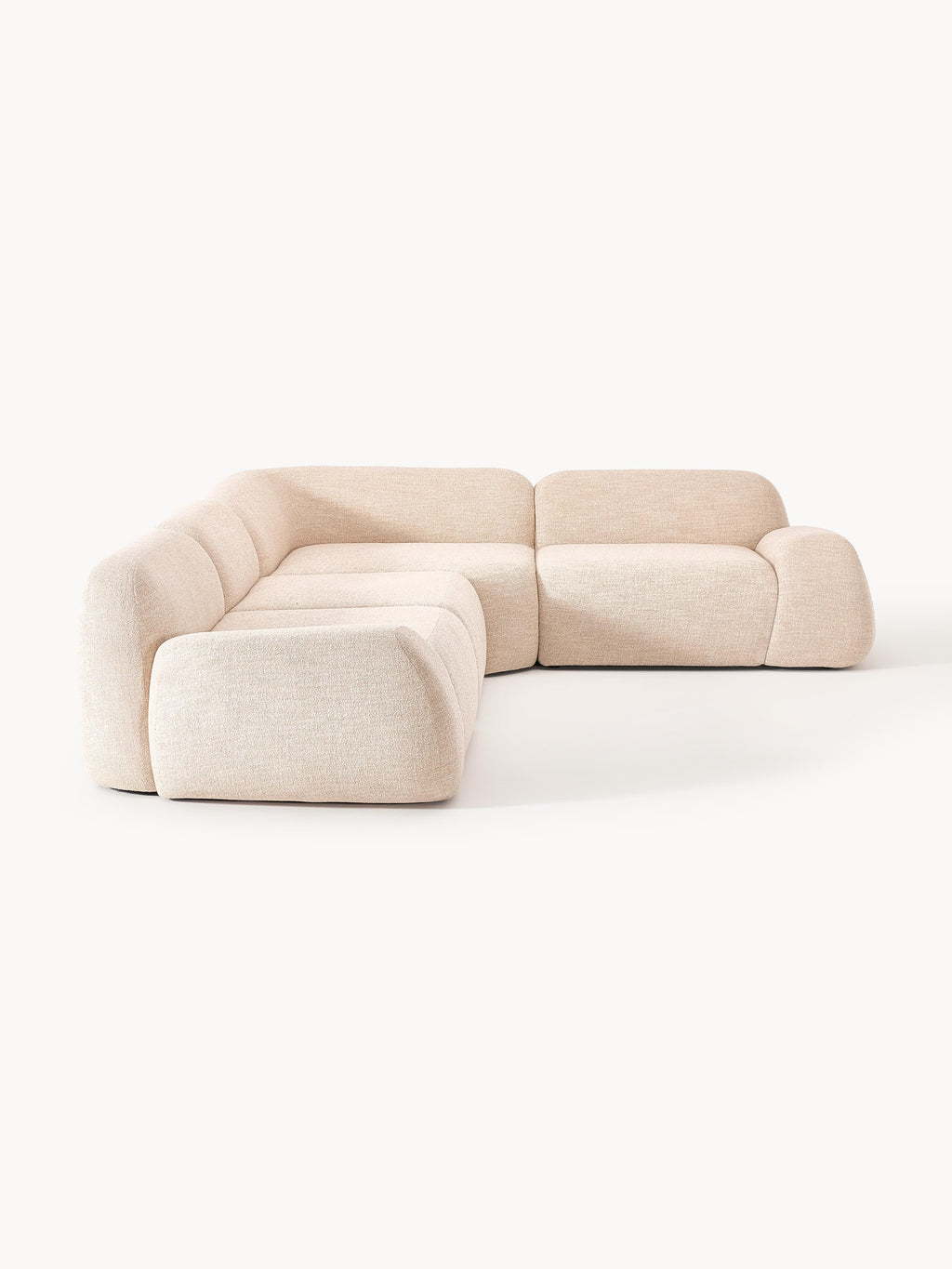 Wolke Modular Bouclé Corner Sofa (4-seater)