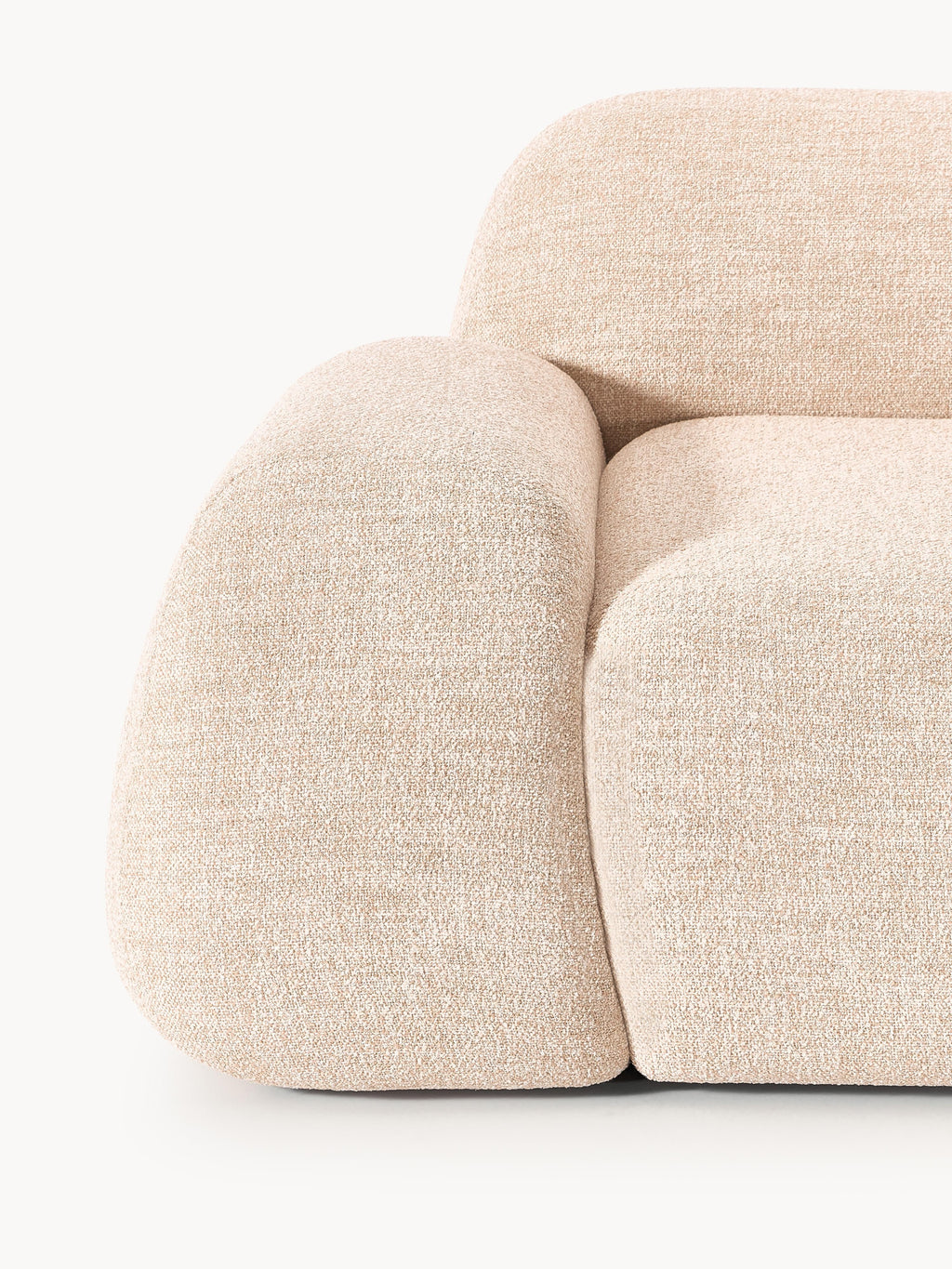 Wolke Modular Bouclé Corner Sofa (4-seater)