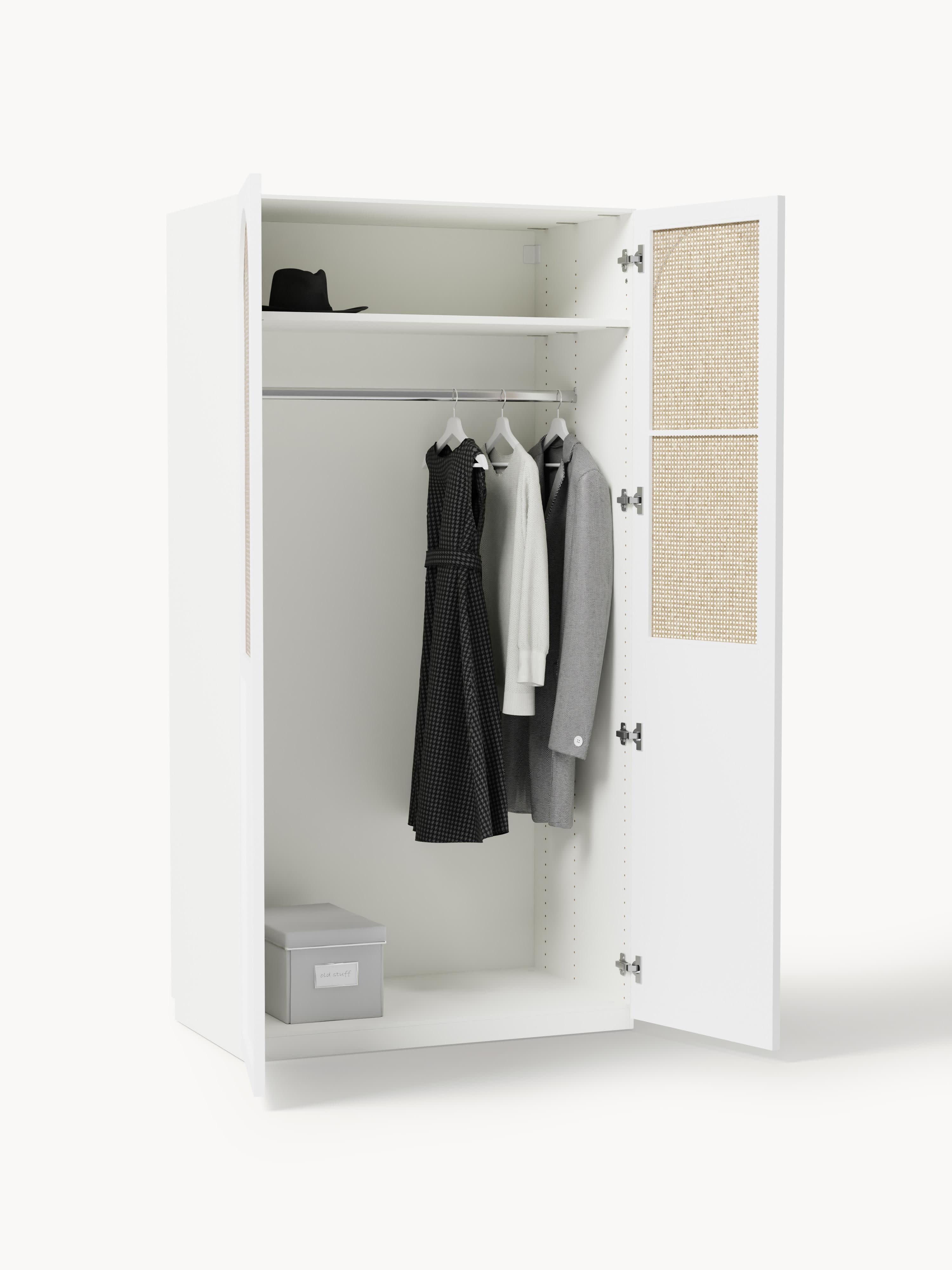 Jeanne Modular Hinged Door Wardrobe, 100 cm Wide, in various sizes