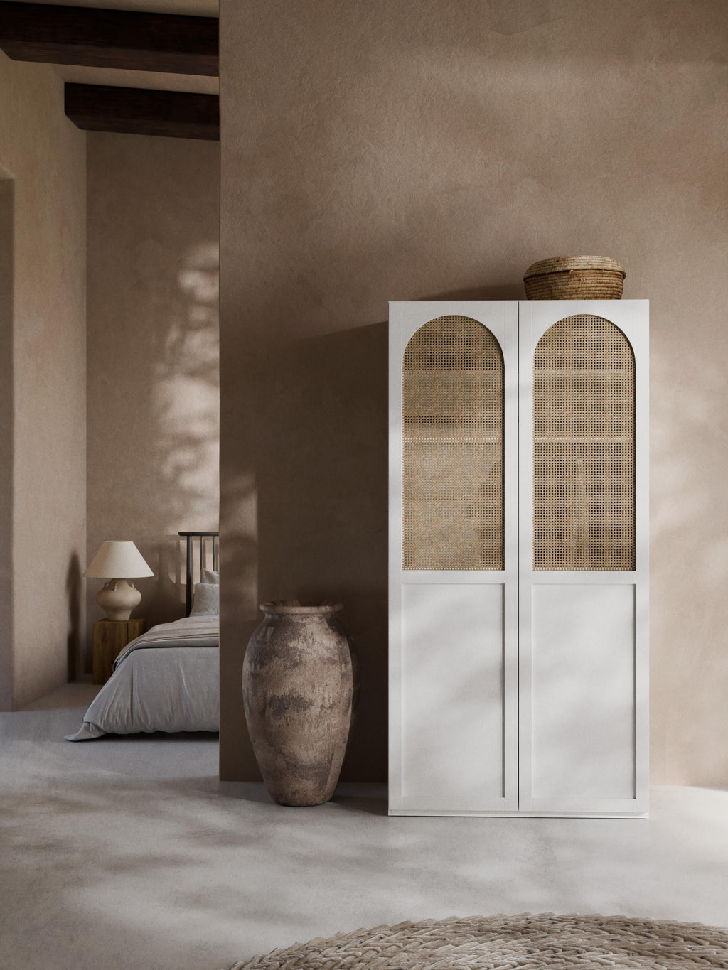Jeanne Modular Hinged Door Wardrobe, 100 cm Wide, in various sizes