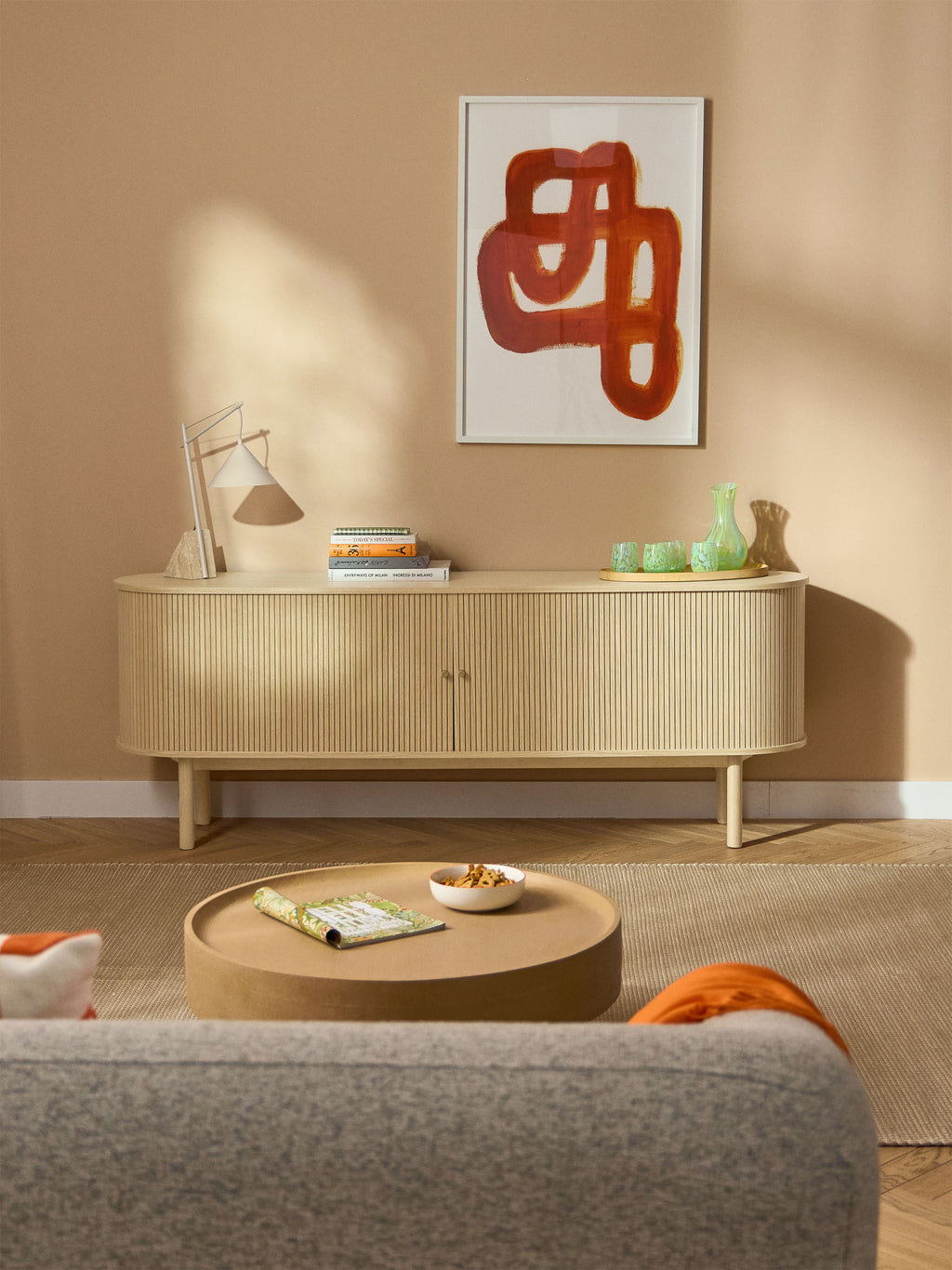 Calary XL Sideboard with Fluted Front