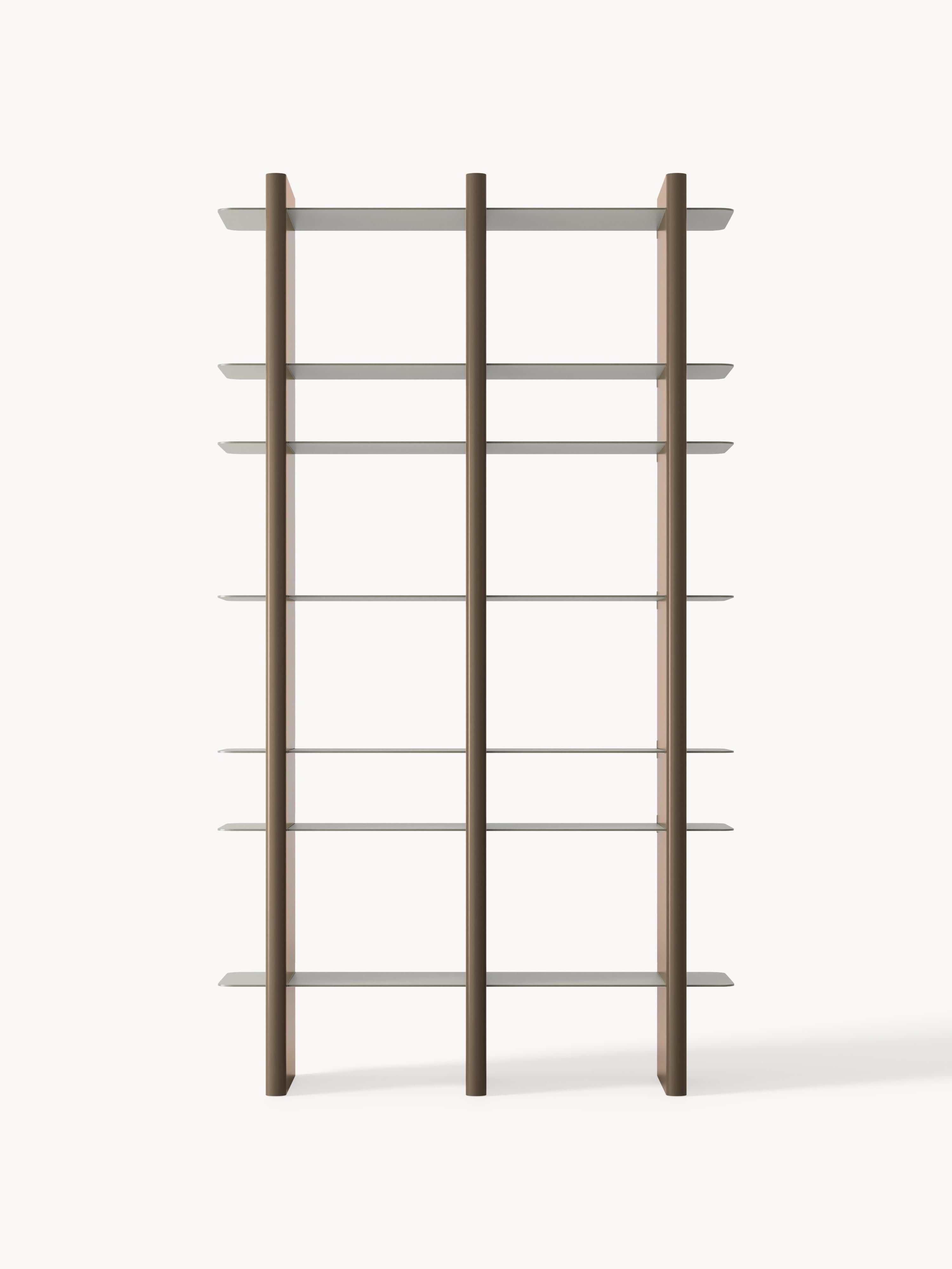 Rami Tall Shelving Unit with Metal Elements