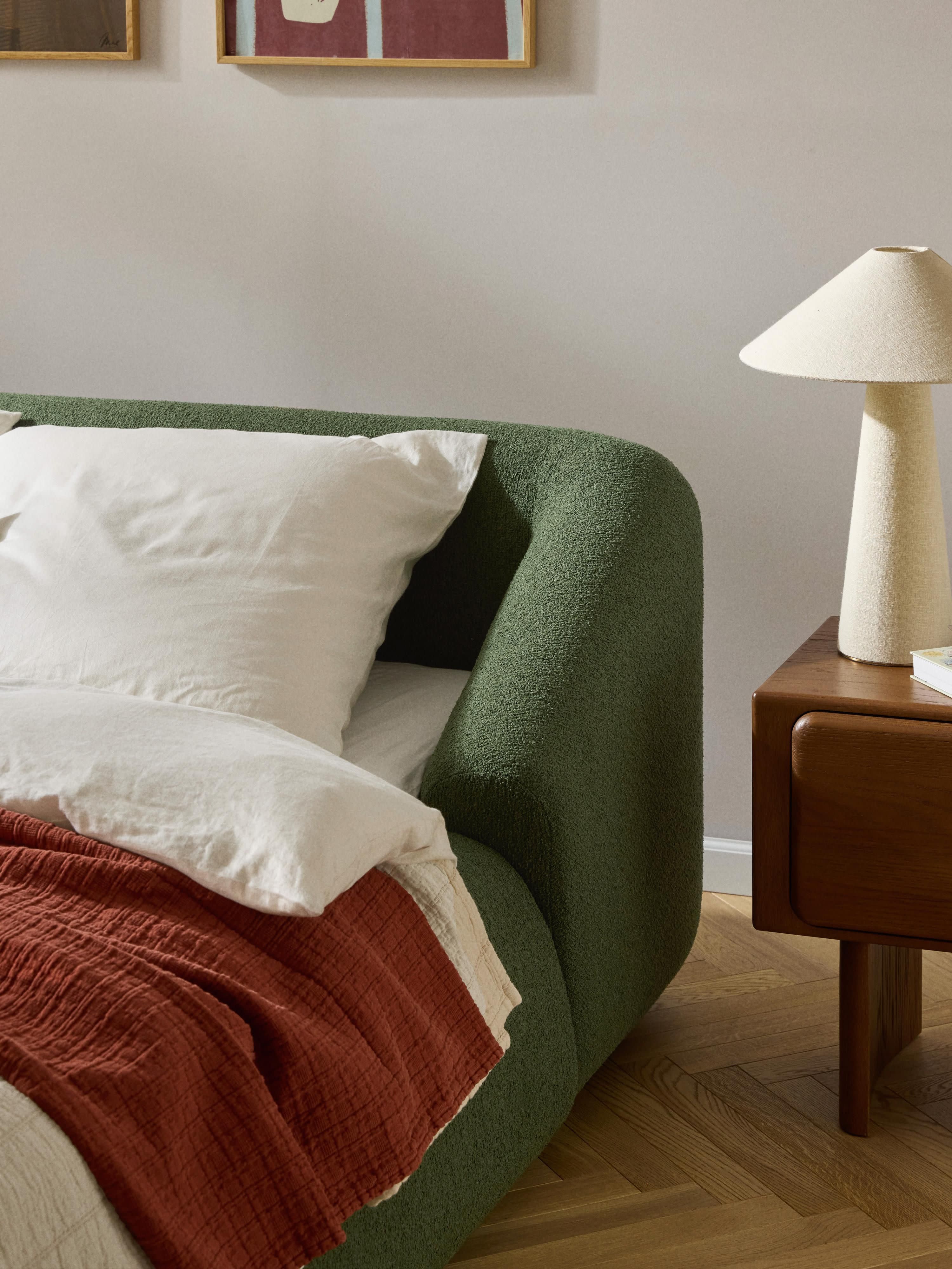 Sofia Upholstered Bouclé Bed