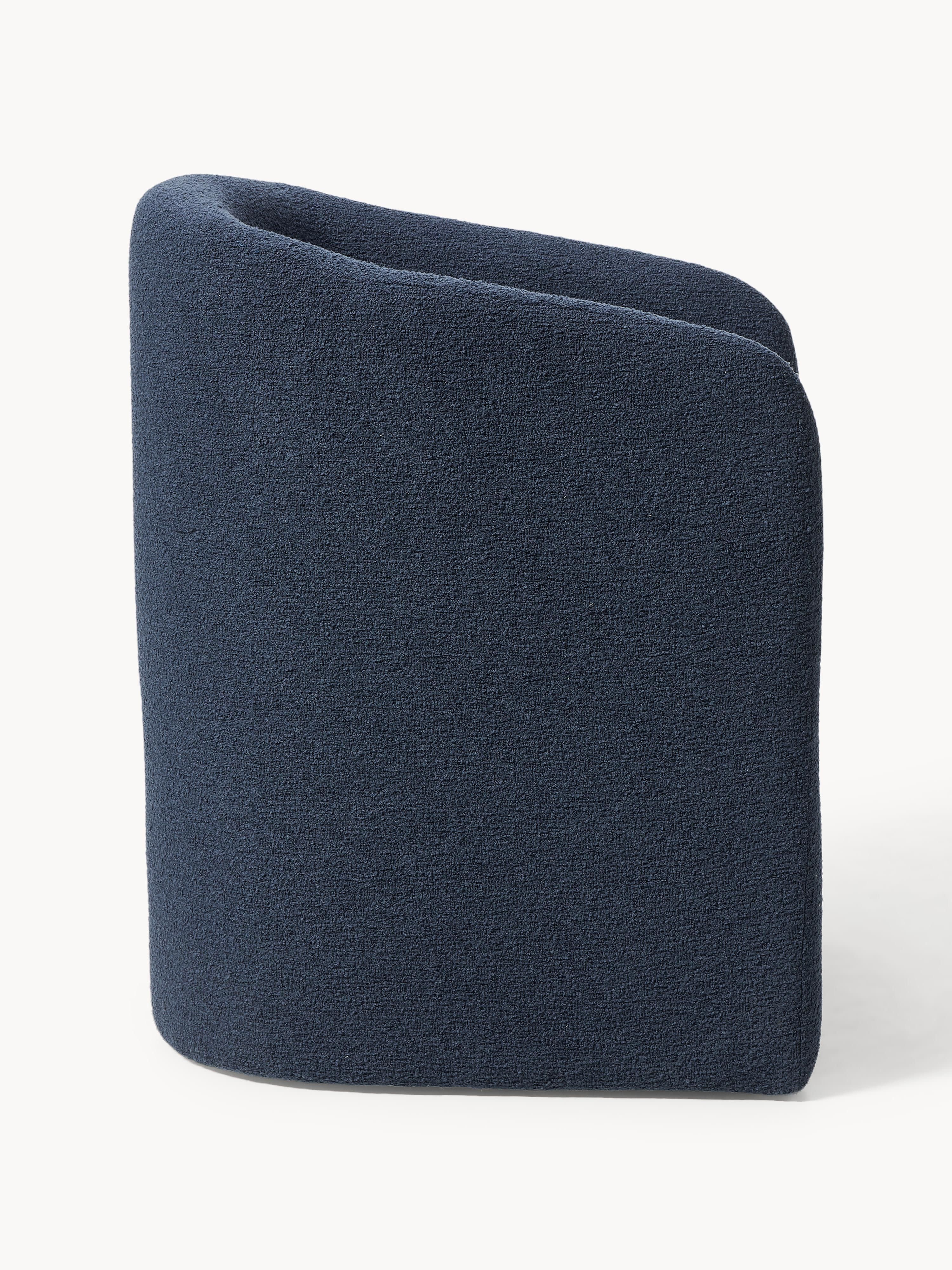 Mairo Bouclé Dining Chair with Armrests