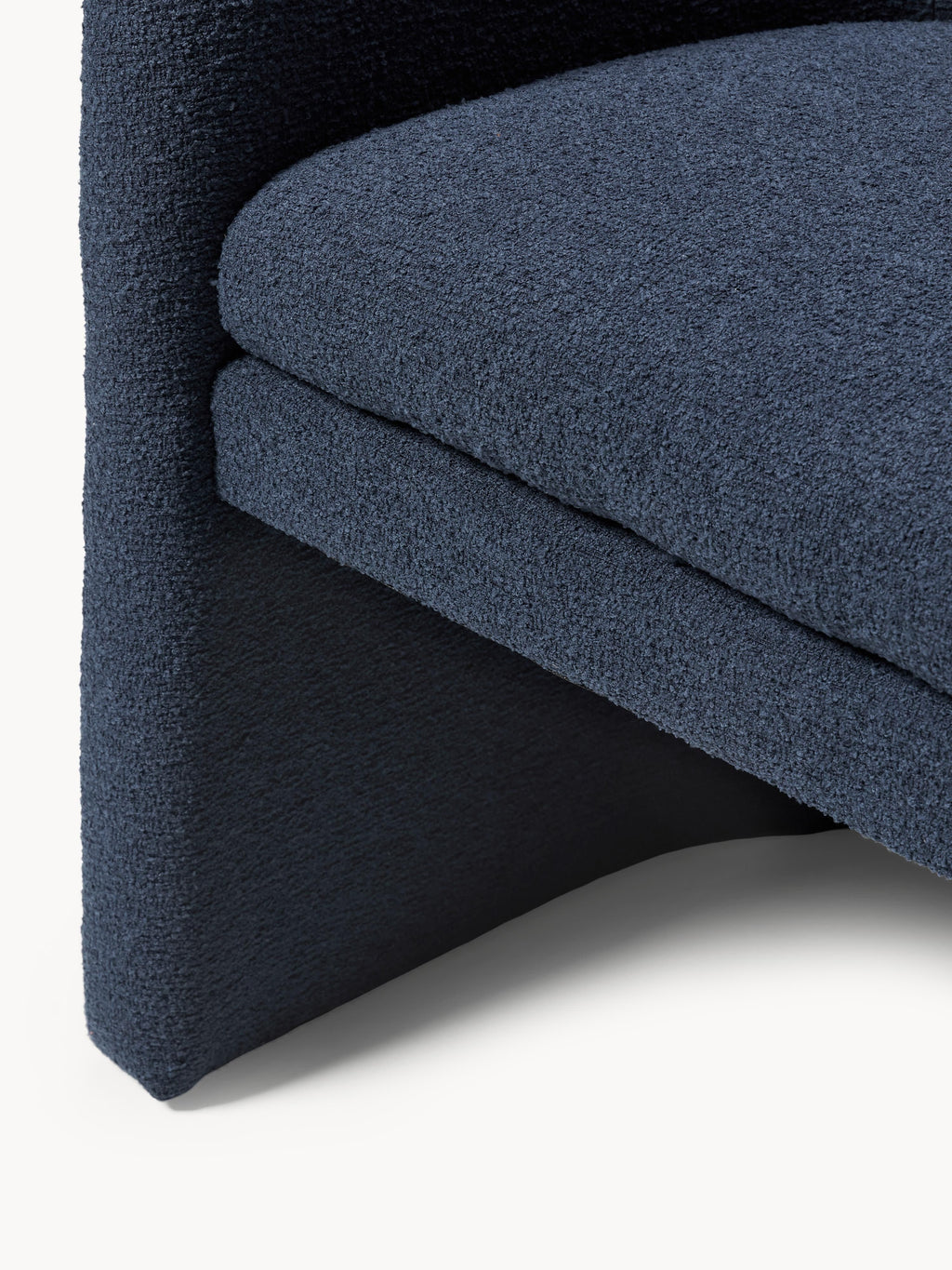 Mairo Bouclé Dining Chair with Armrests
