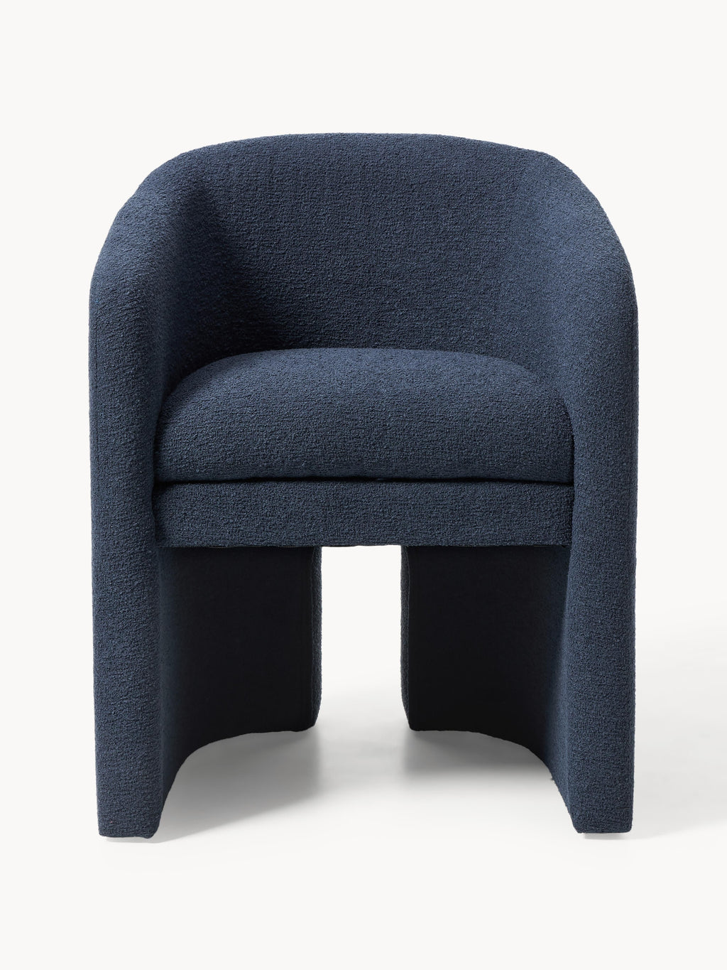 Mairo Bouclé Dining Chair with Armrests
