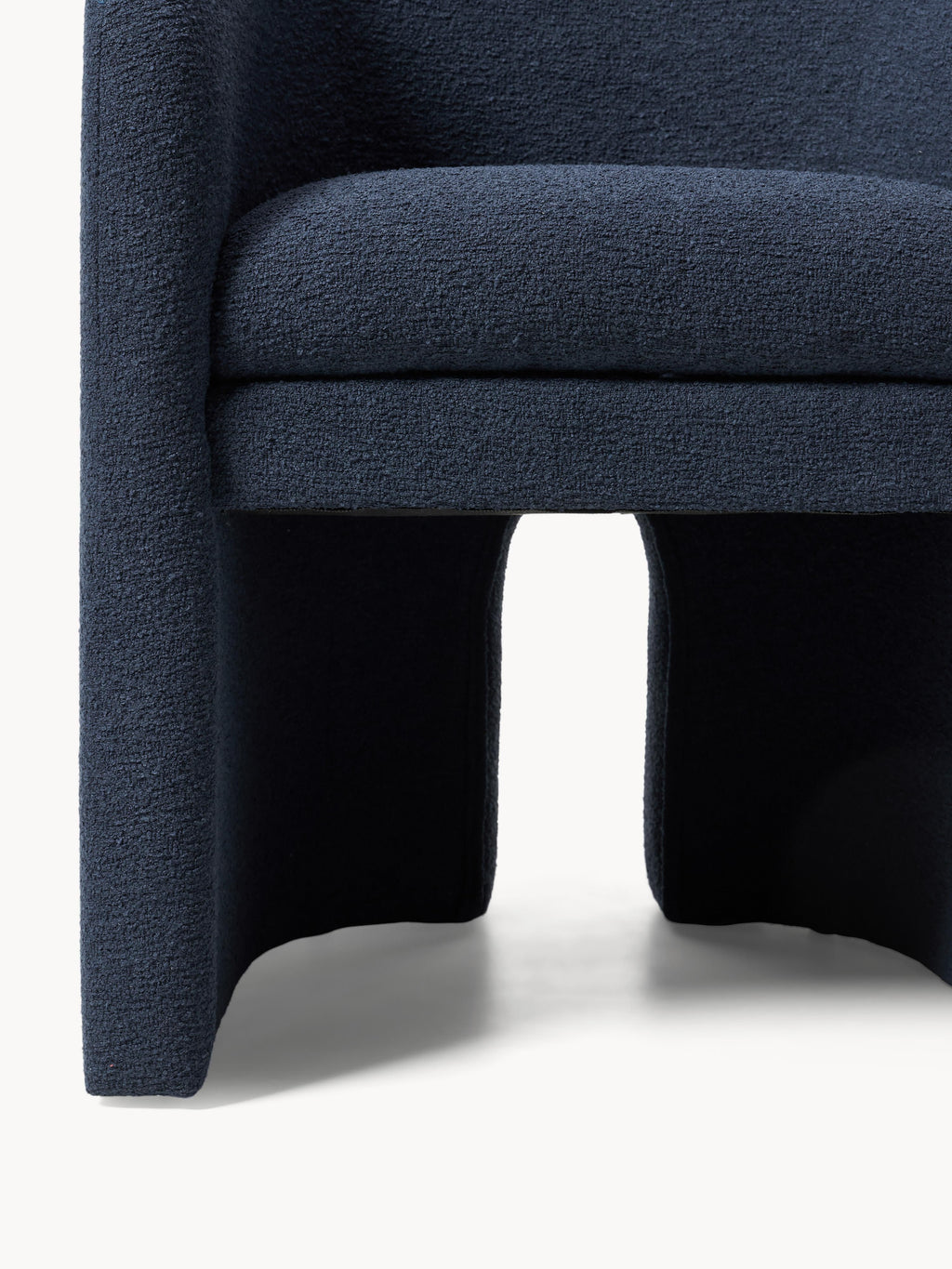 Mairo Bouclé Dining Chair with Armrests