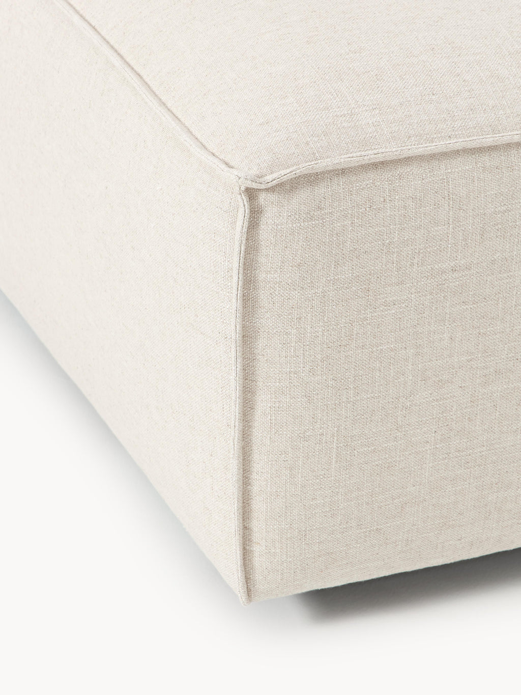 Lennon Linen Blend Ottoman