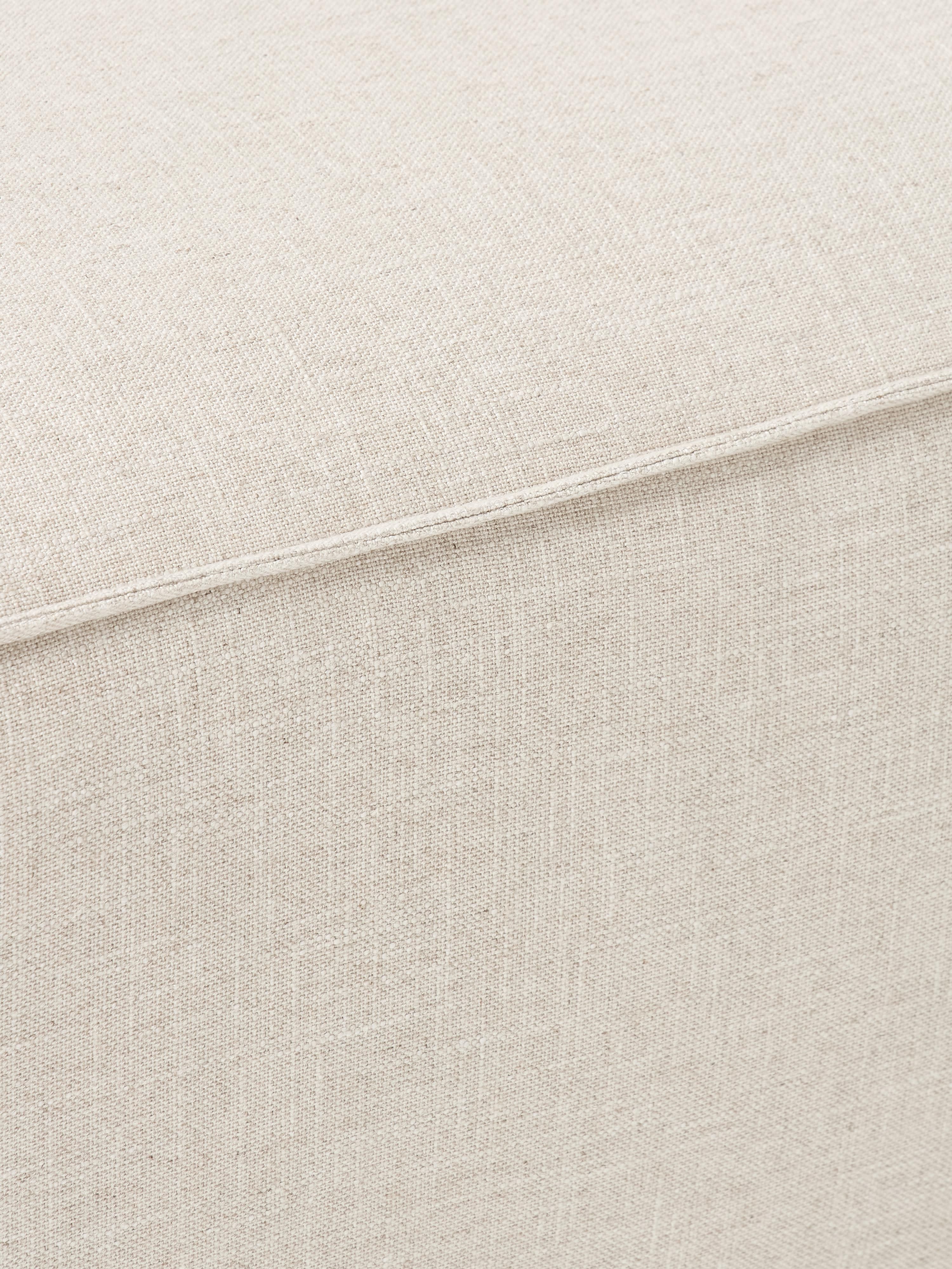 Lennon Linen Blend Ottoman