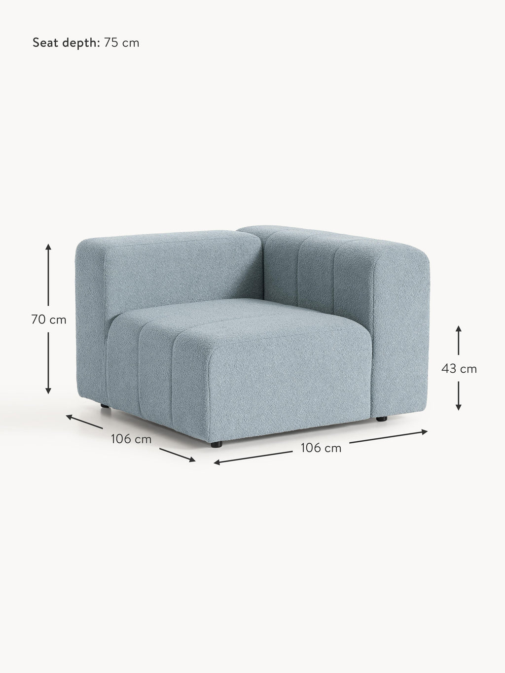 Lena Bouclé Corner Module