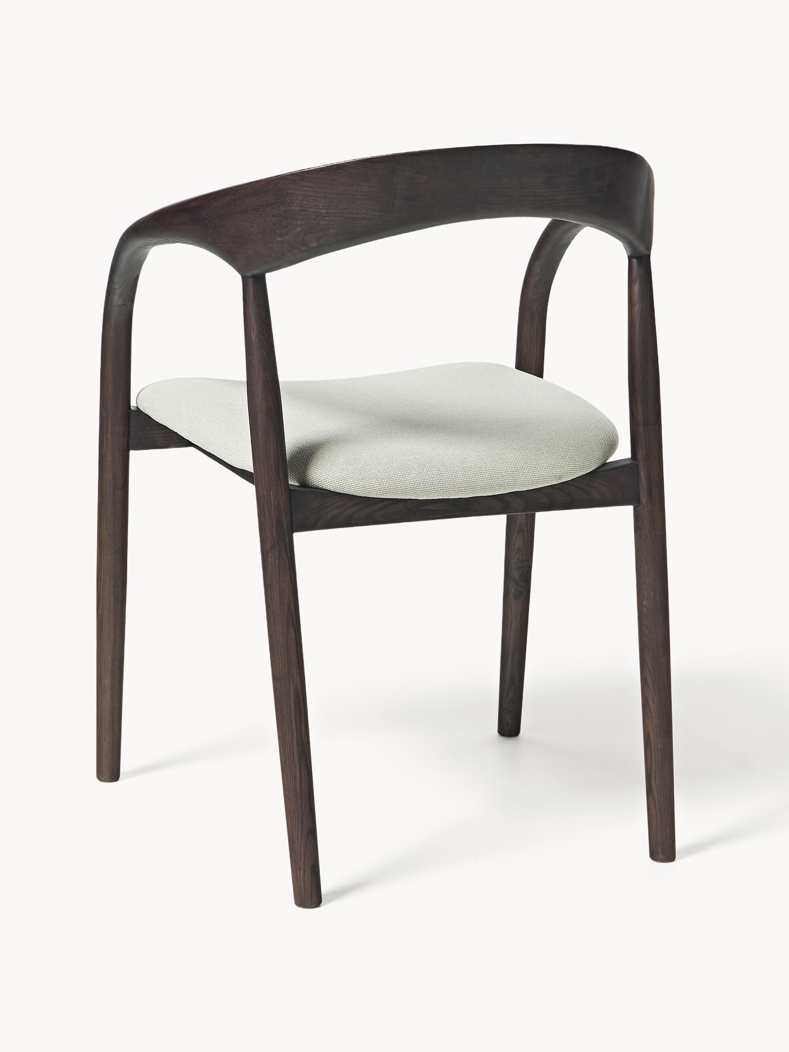 Camille Ash Wood Dining Chair with Seat Cushion