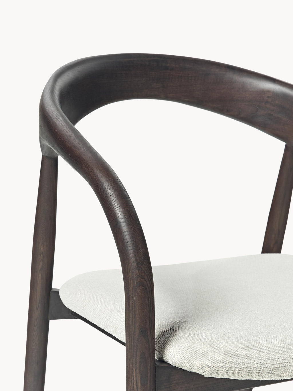 Camille Ash Wood Dining Chair with Seat Cushion