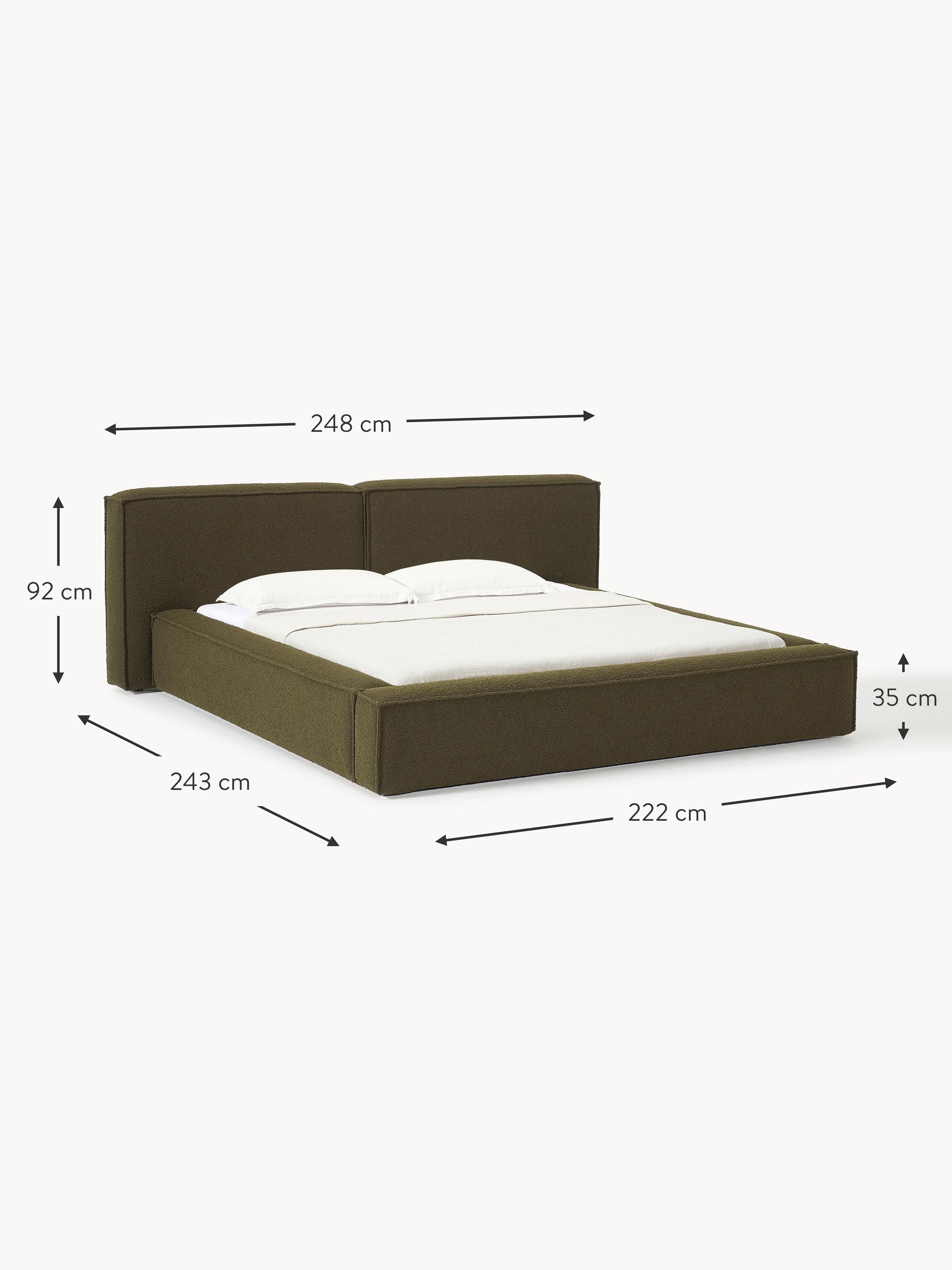 Lennon Upholstered Bouclé Bed