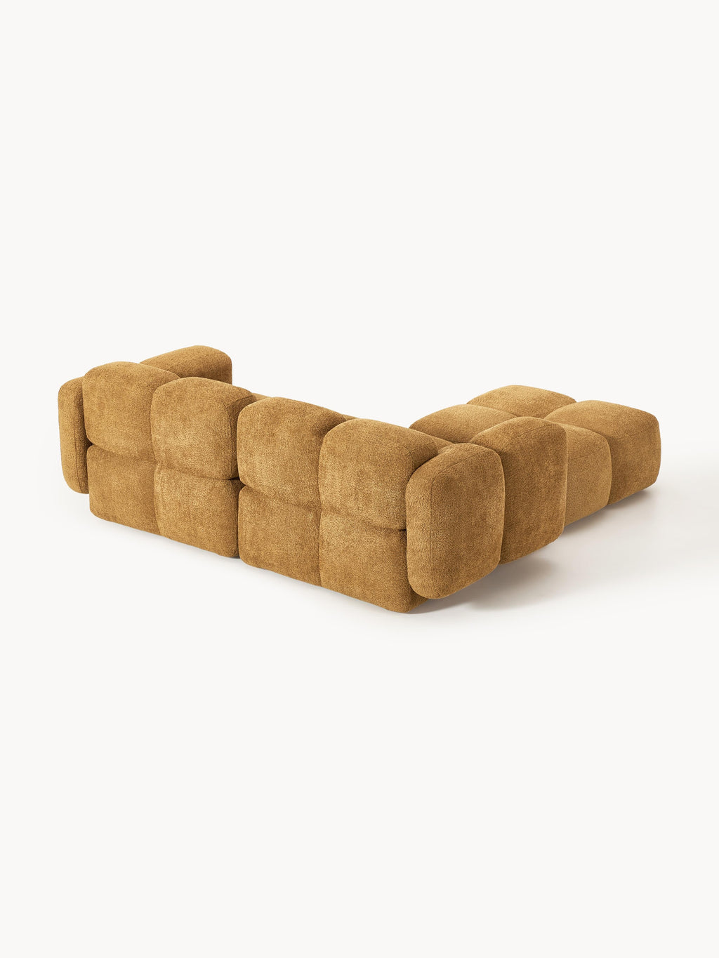 Tayla Modular Teddy-Bouclé Sofa (3-seater) with Ottoman (left/right)