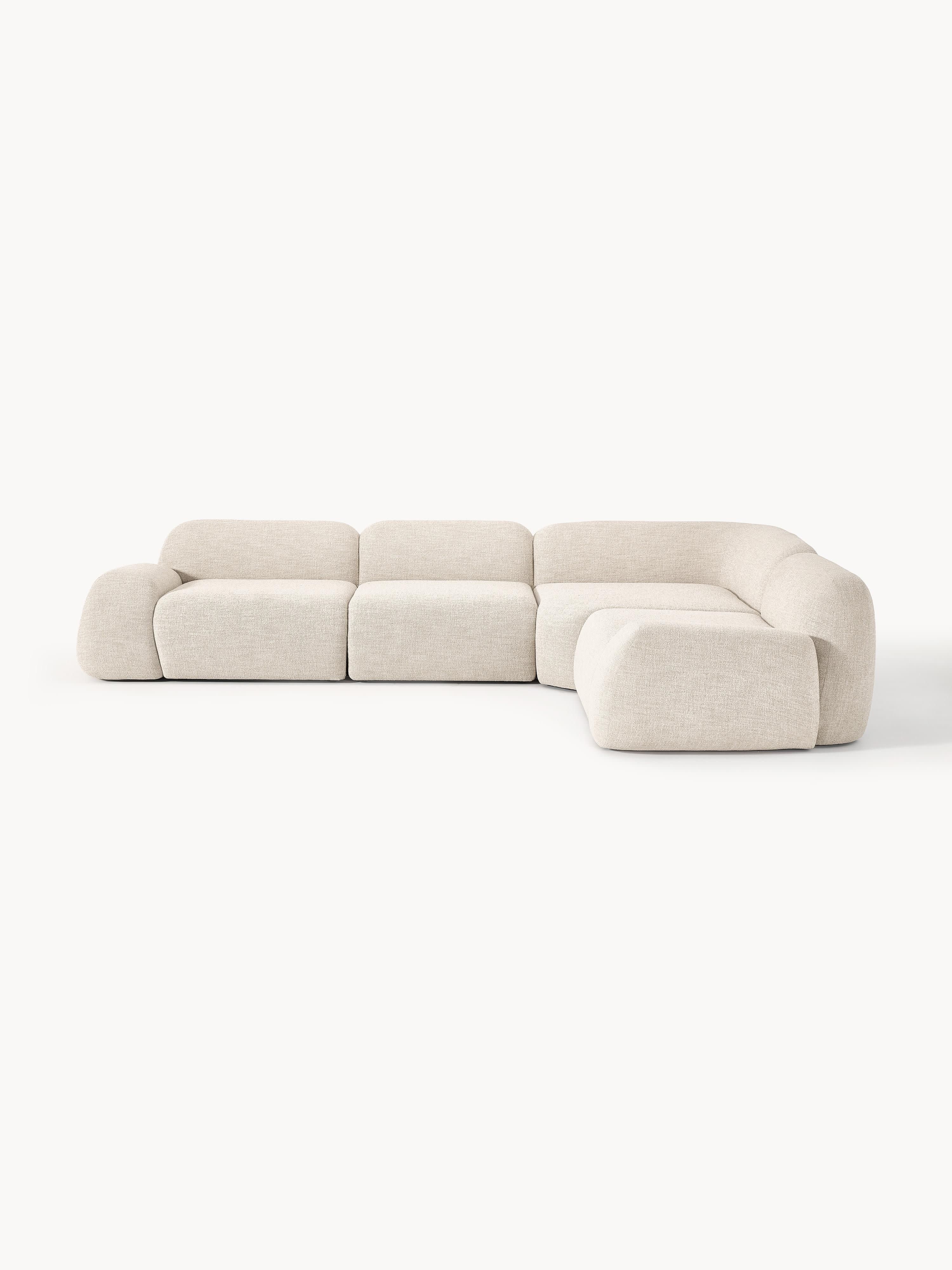 Gallery image 1 - Modular Bouclé Corner Sofa Wolke (4-seater)