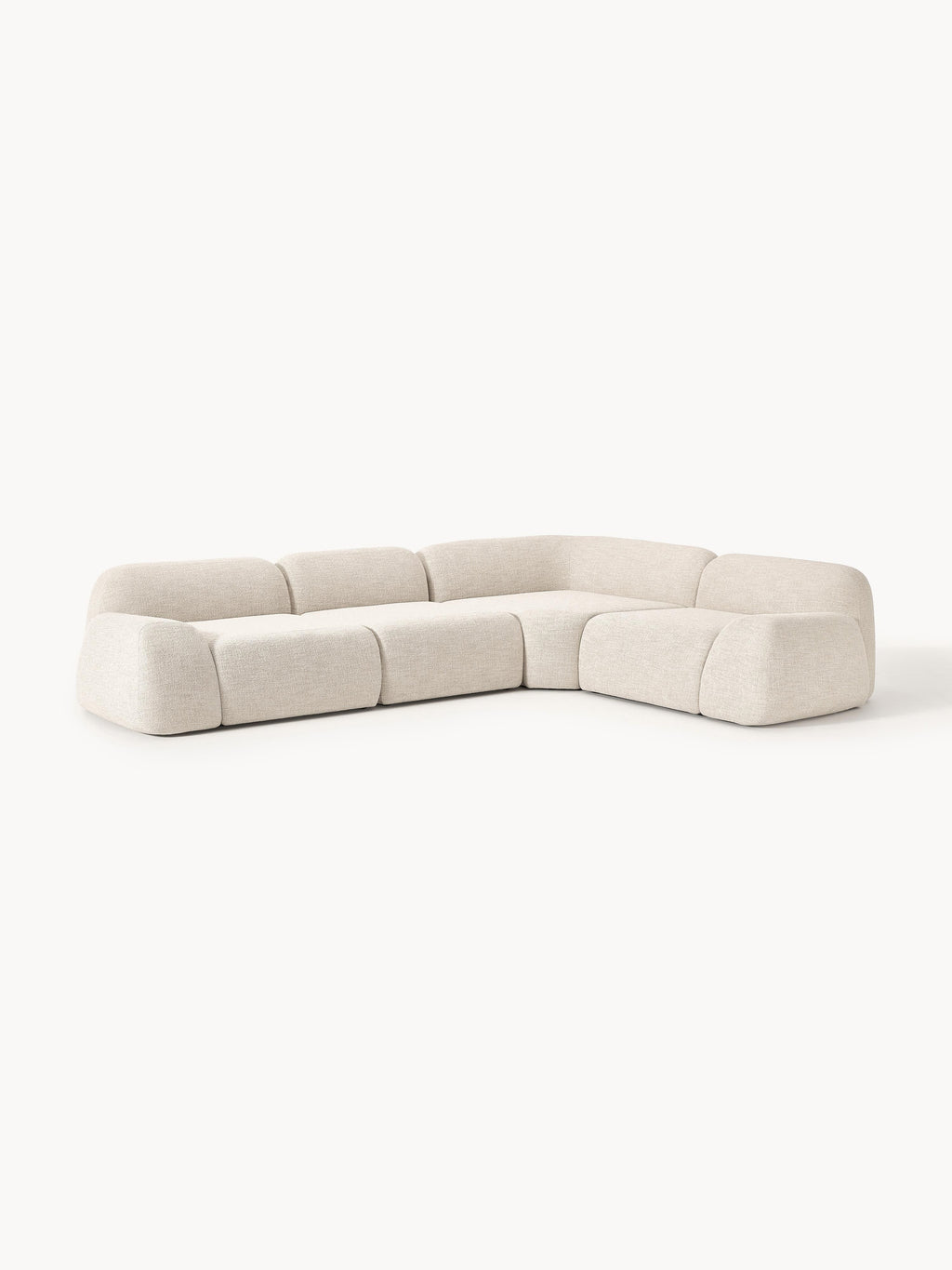 Wolke Modular Bouclé Corner Sofa (4-seater)