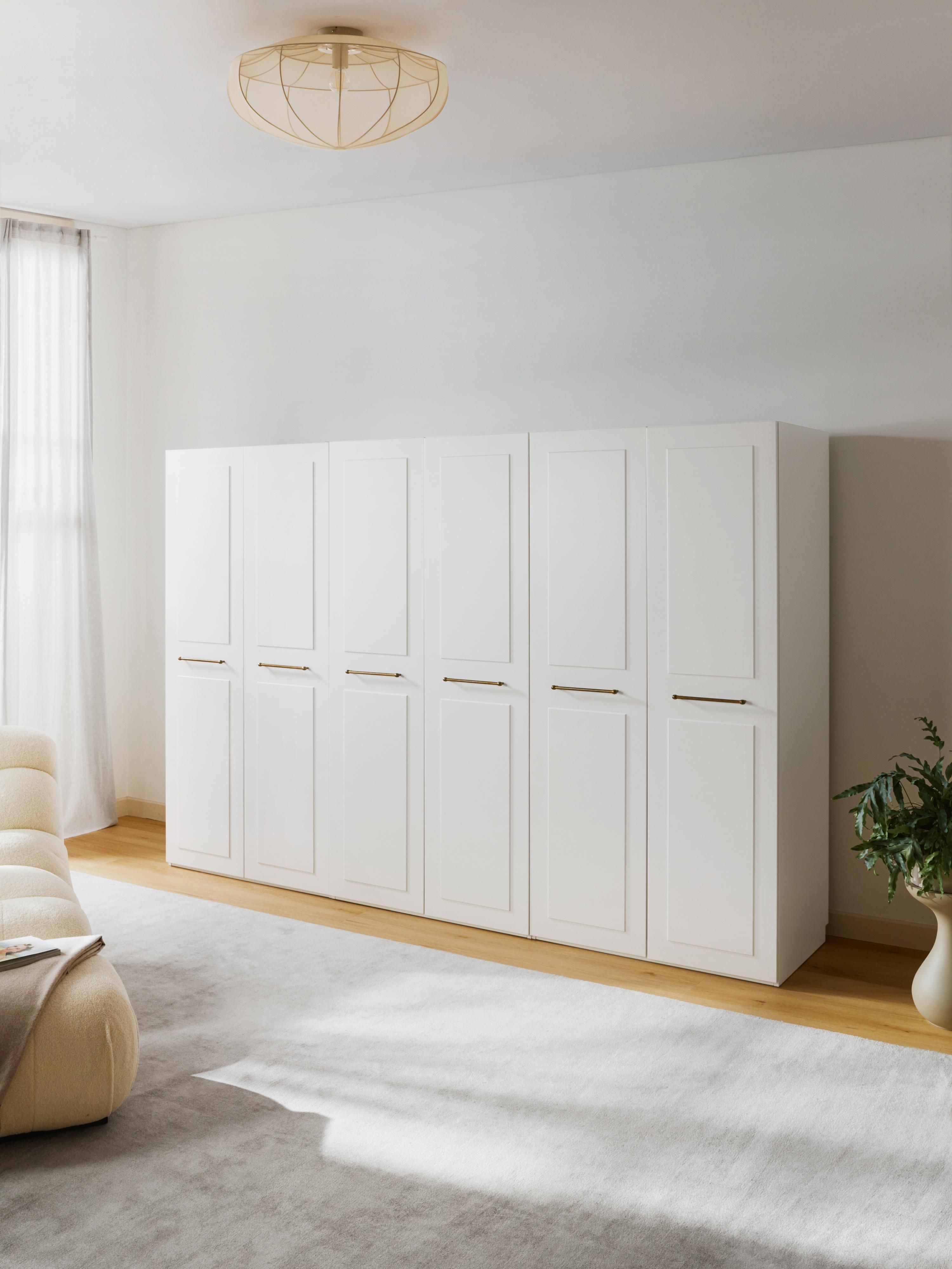 Charlotte Modular Hinged Door Wardrobe, 100 cm Wide, in various sizes
