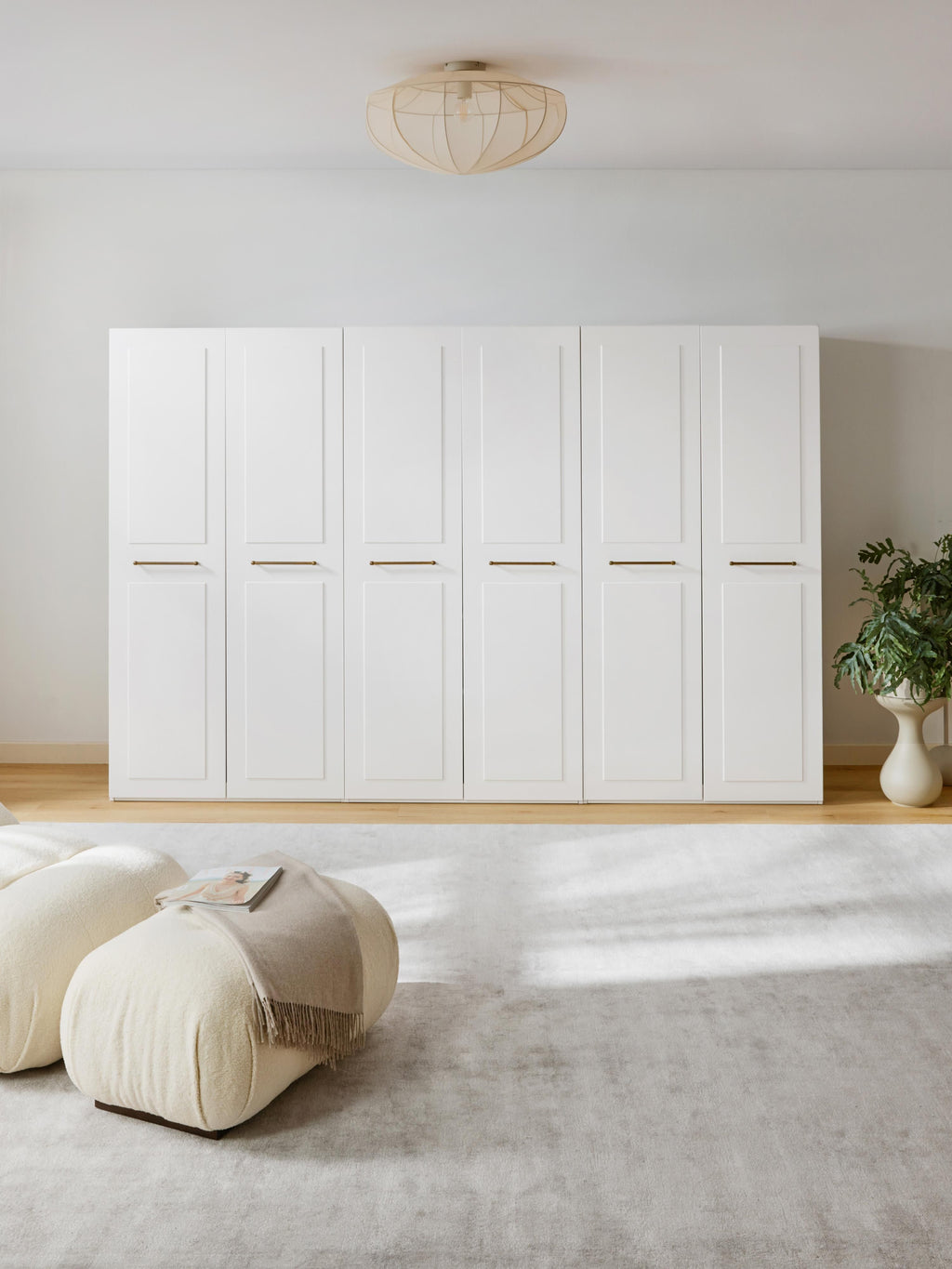 Charlotte Modular Hinged Door Wardrobe, 100 cm Wide, in various sizes