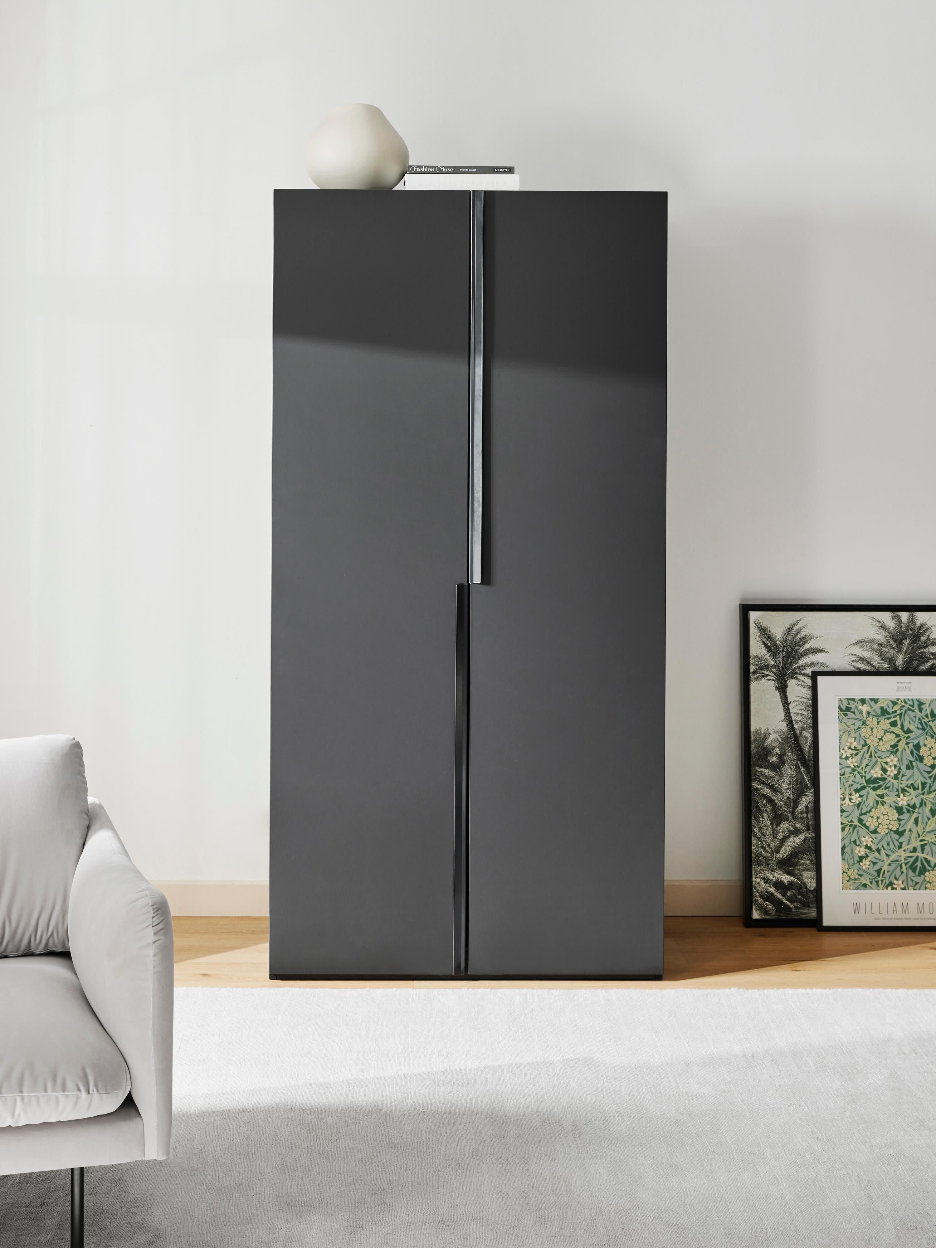 Leon Modular Hinged Door Wardrobe, 100 cm Wide, in various sizes