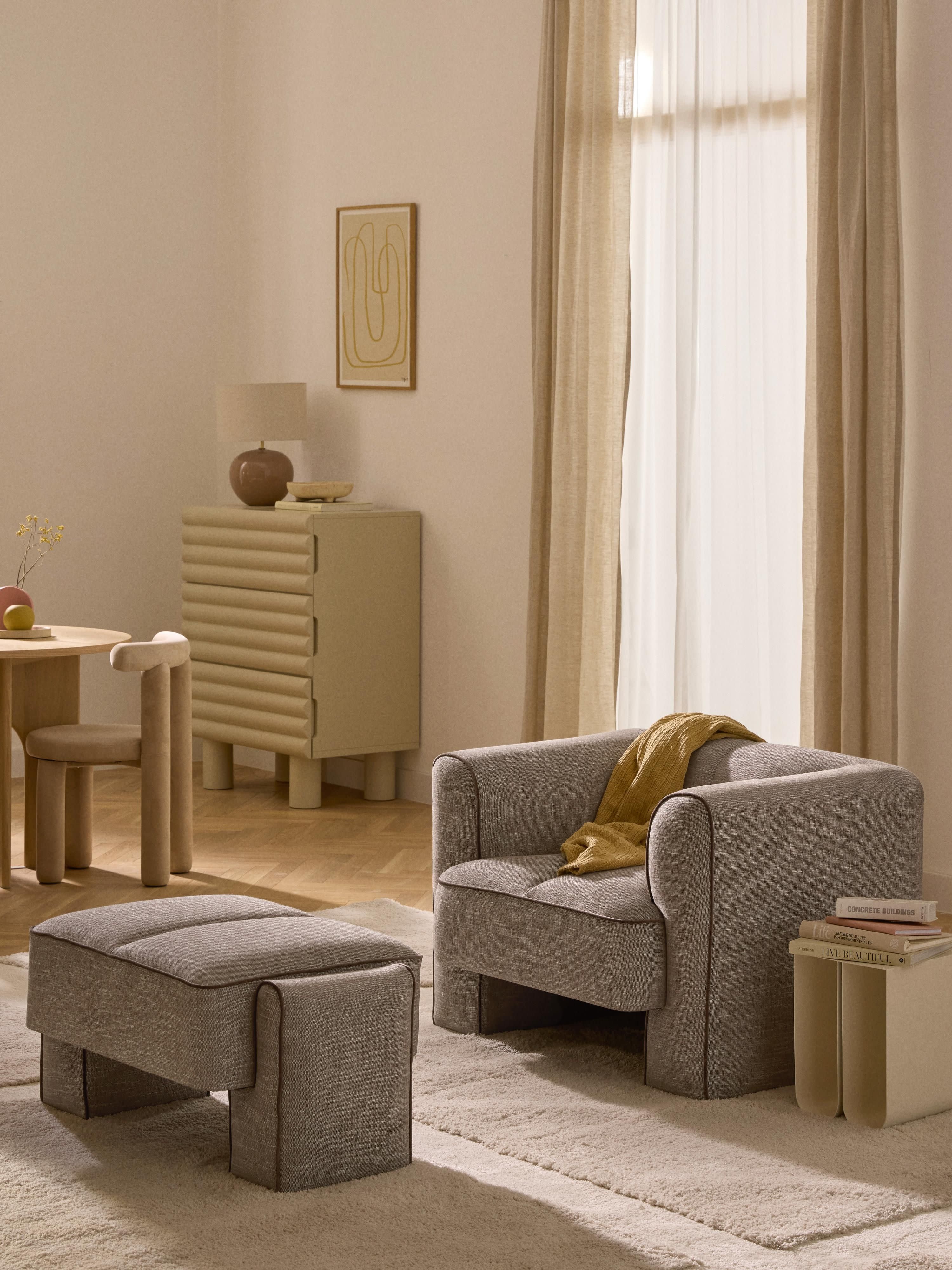 Bobi Upholstered Ottoman