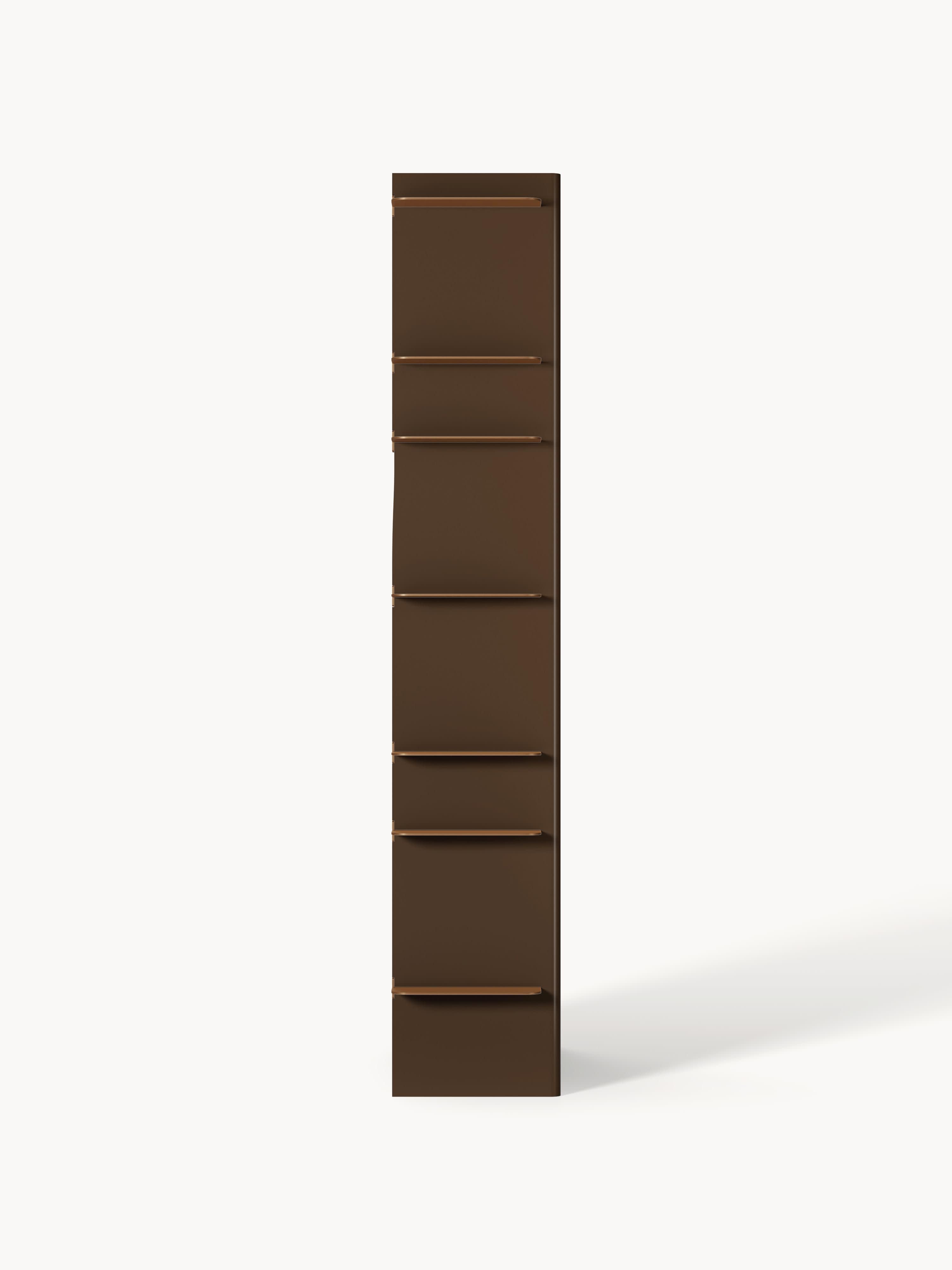 Rami Tall Shelving Unit with Metal Elements