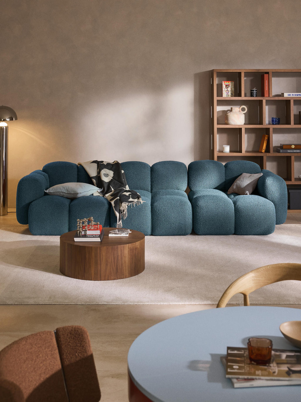 Tayla Bouclé Modular Sofa (4-seater)