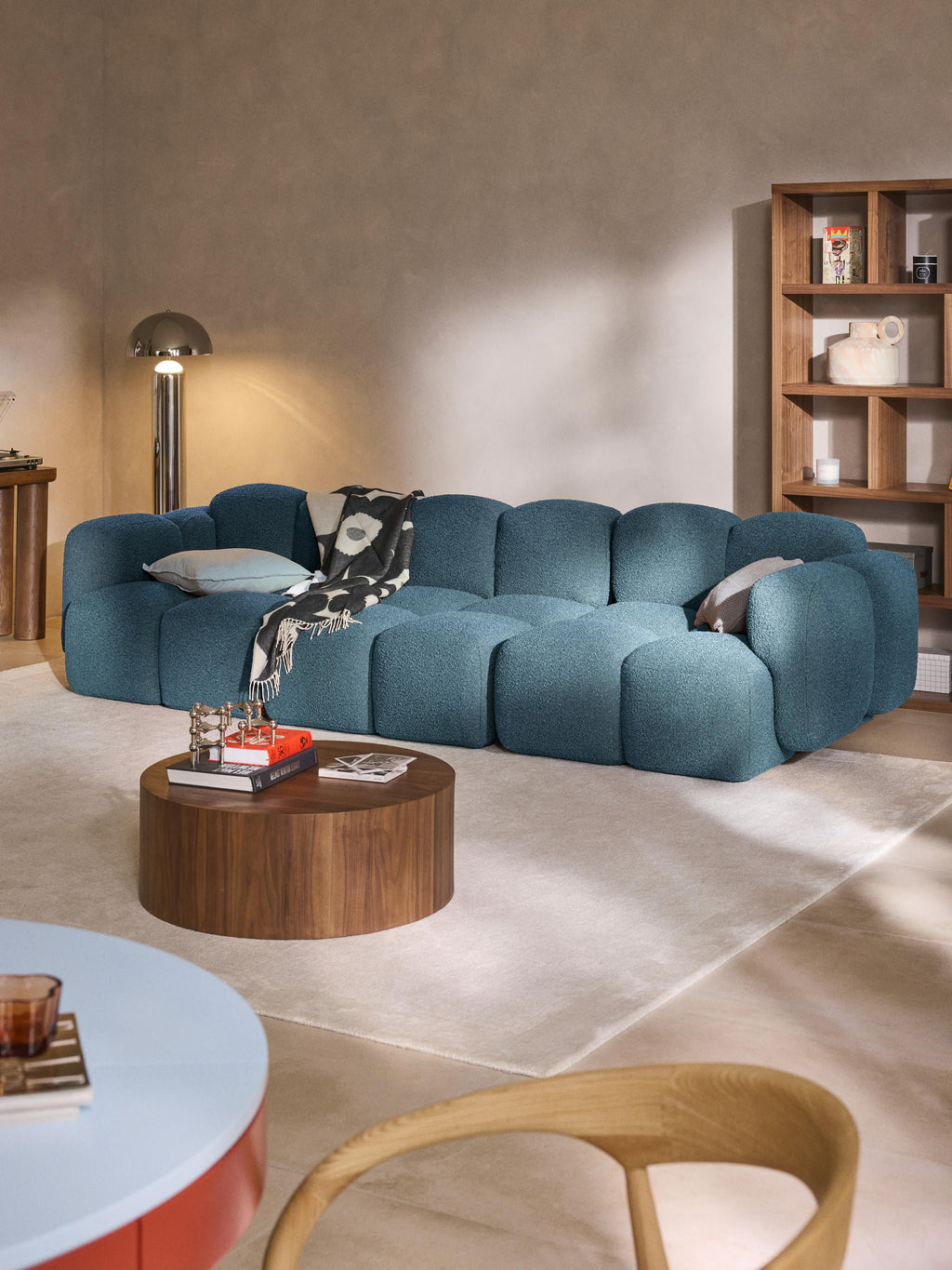 Tayla Bouclé Modular Sofa (4-seater)