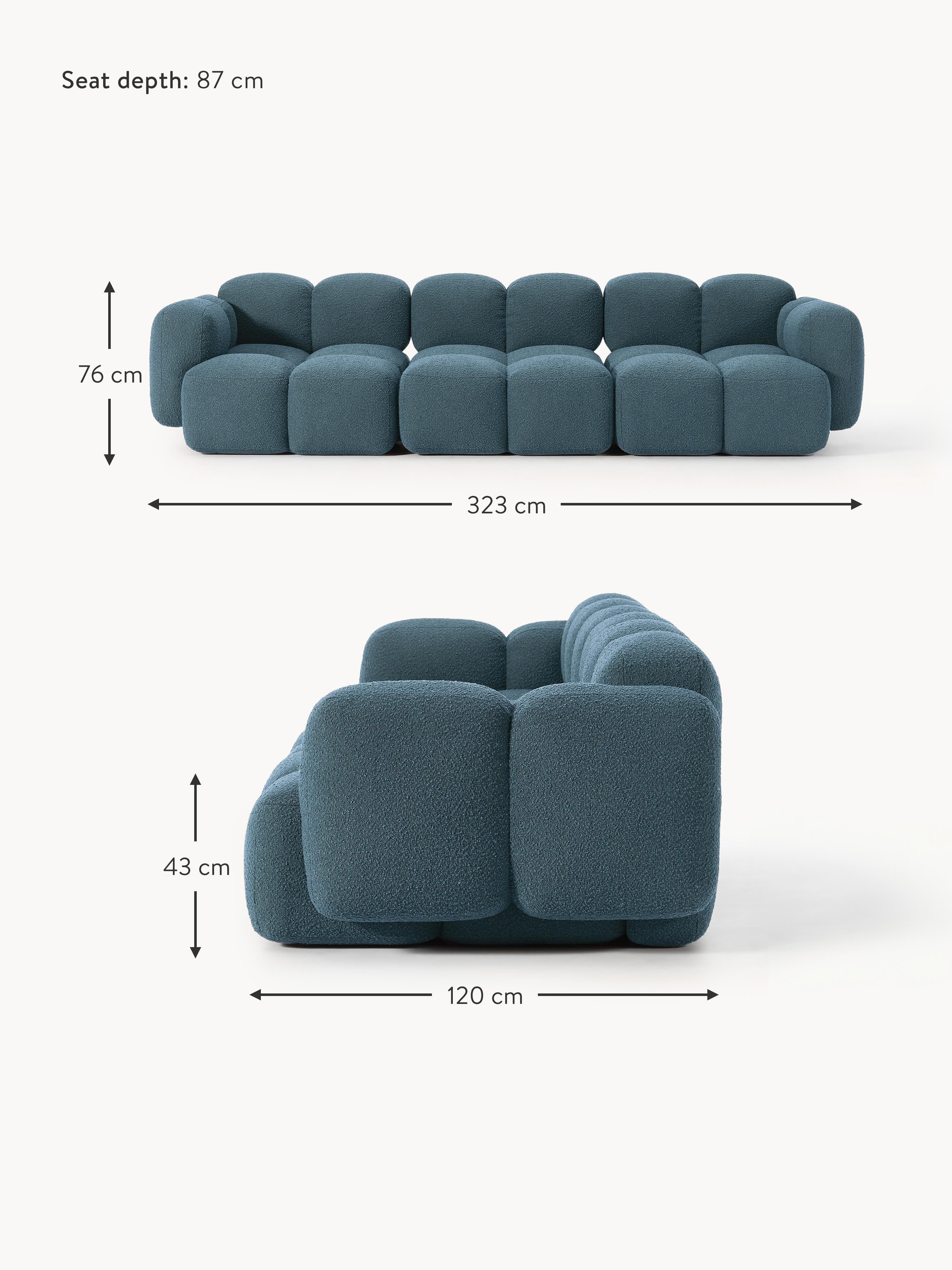 Tayla Bouclé Modular Sofa (4-seater)