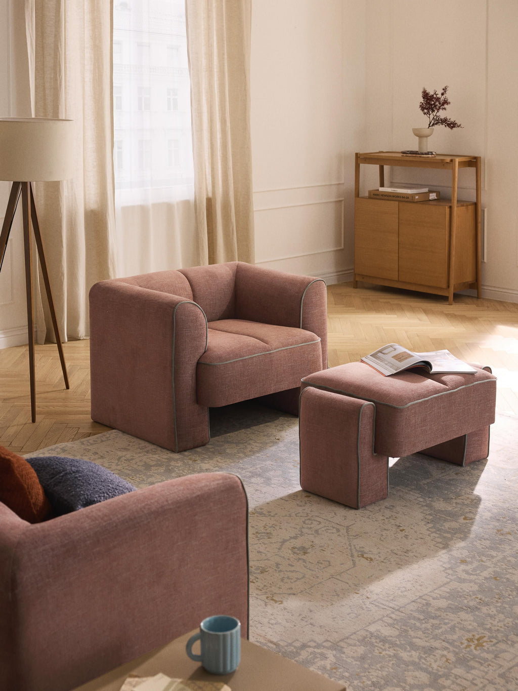 Bobi Upholstered Ottoman