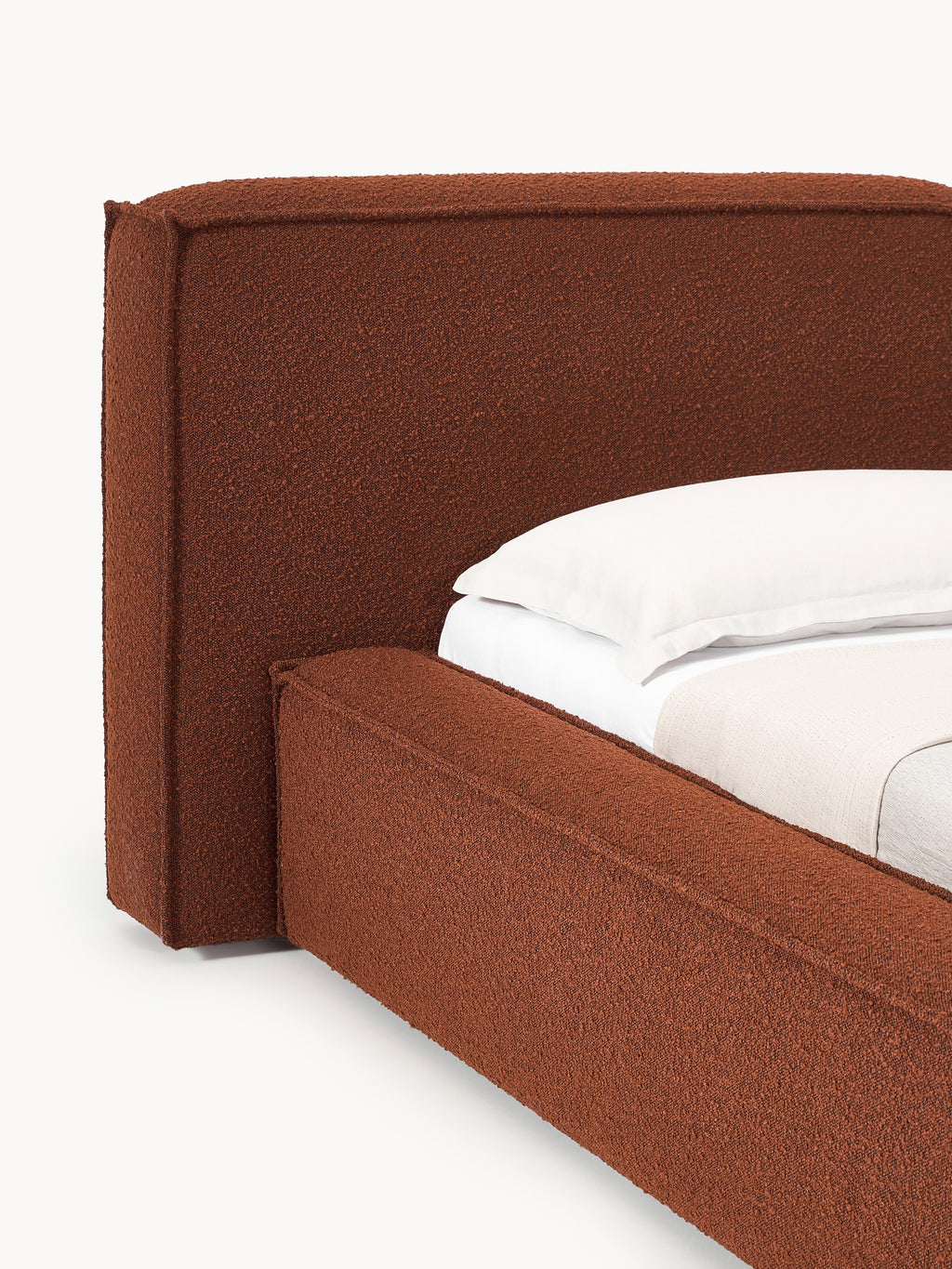 Lennon Upholstered Bouclé Bed