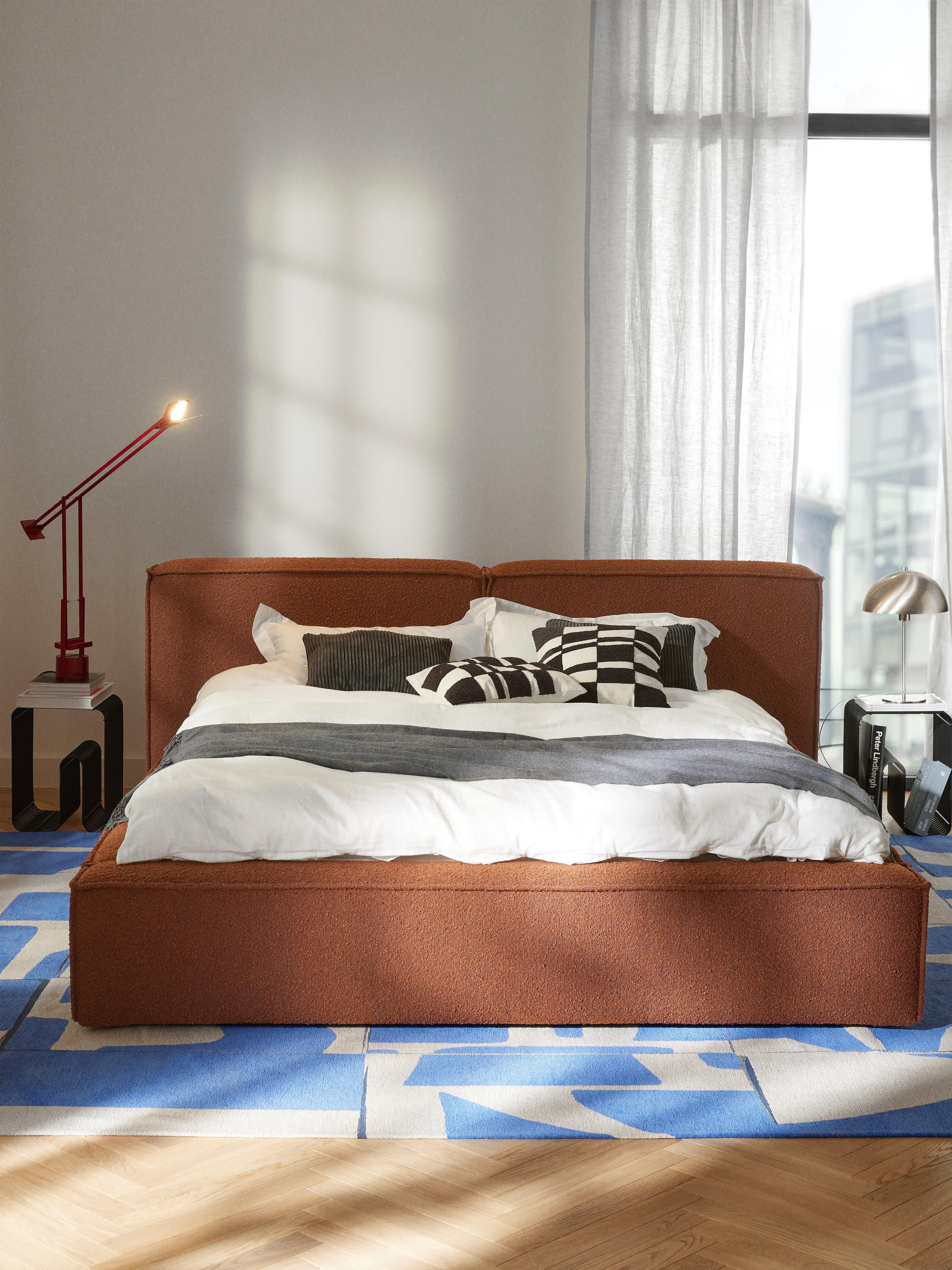 Lennon Upholstered Bouclé Bed