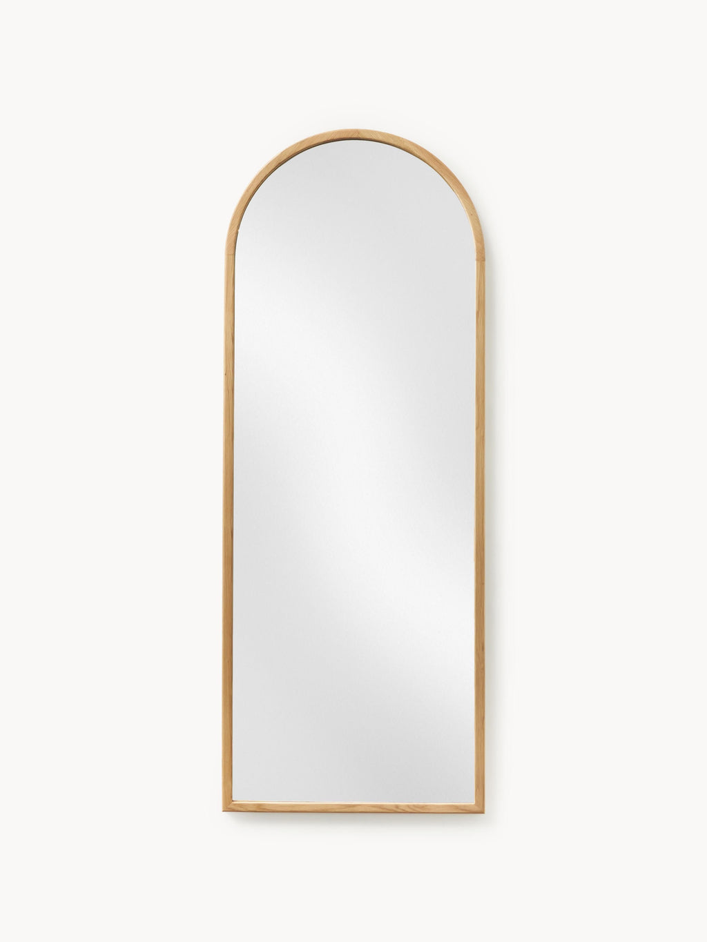 Gallery image 1 - Full-Length Leaner Mirror Levan with Oak Wood Frame