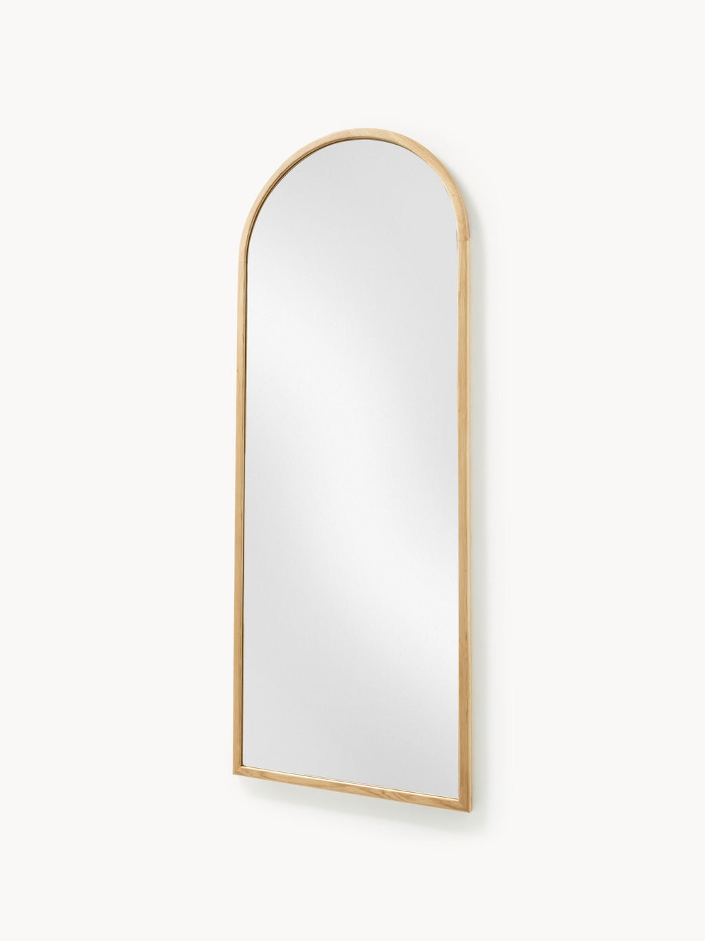 Levan Full-Length Leaner Mirror with Oak Wood Frame