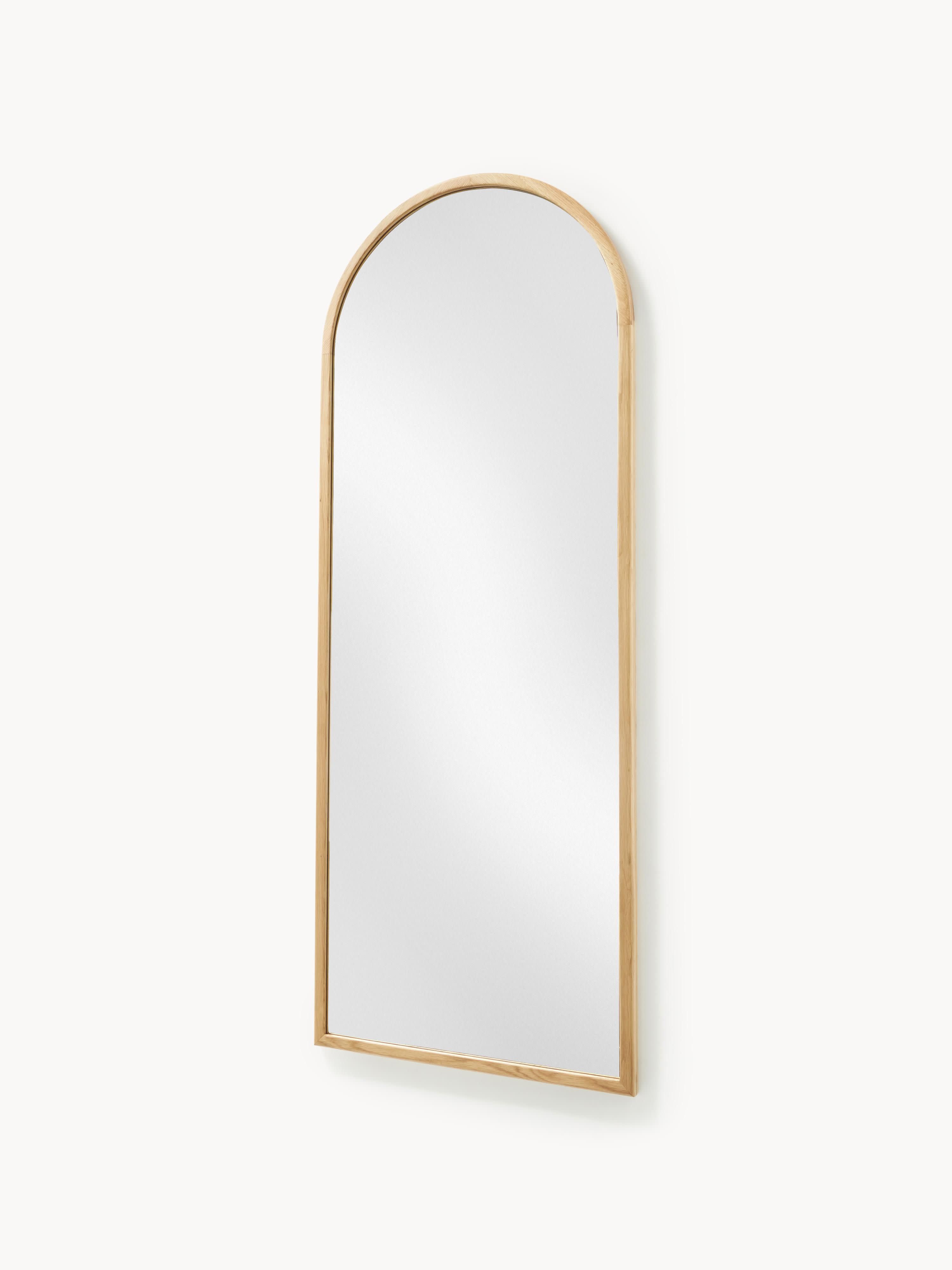 Levan Full-Length Leaner Mirror with Oak Wood Frame