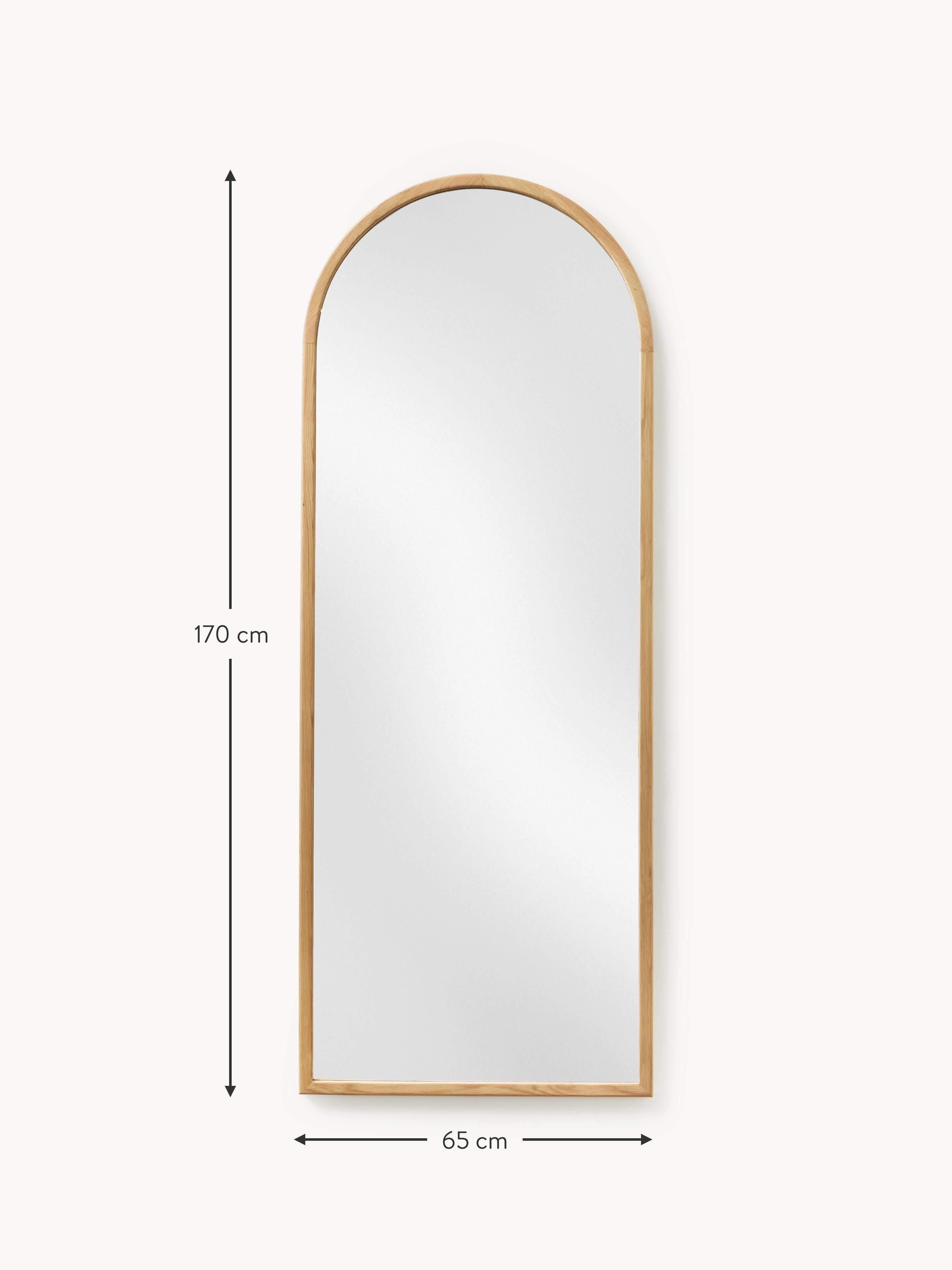 Levan Full-Length Leaner Mirror with Oak Wood Frame