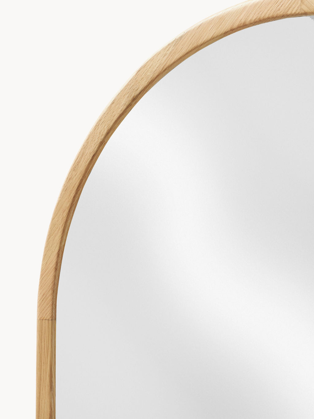 Levan Full-Length Leaner Mirror with Oak Wood Frame