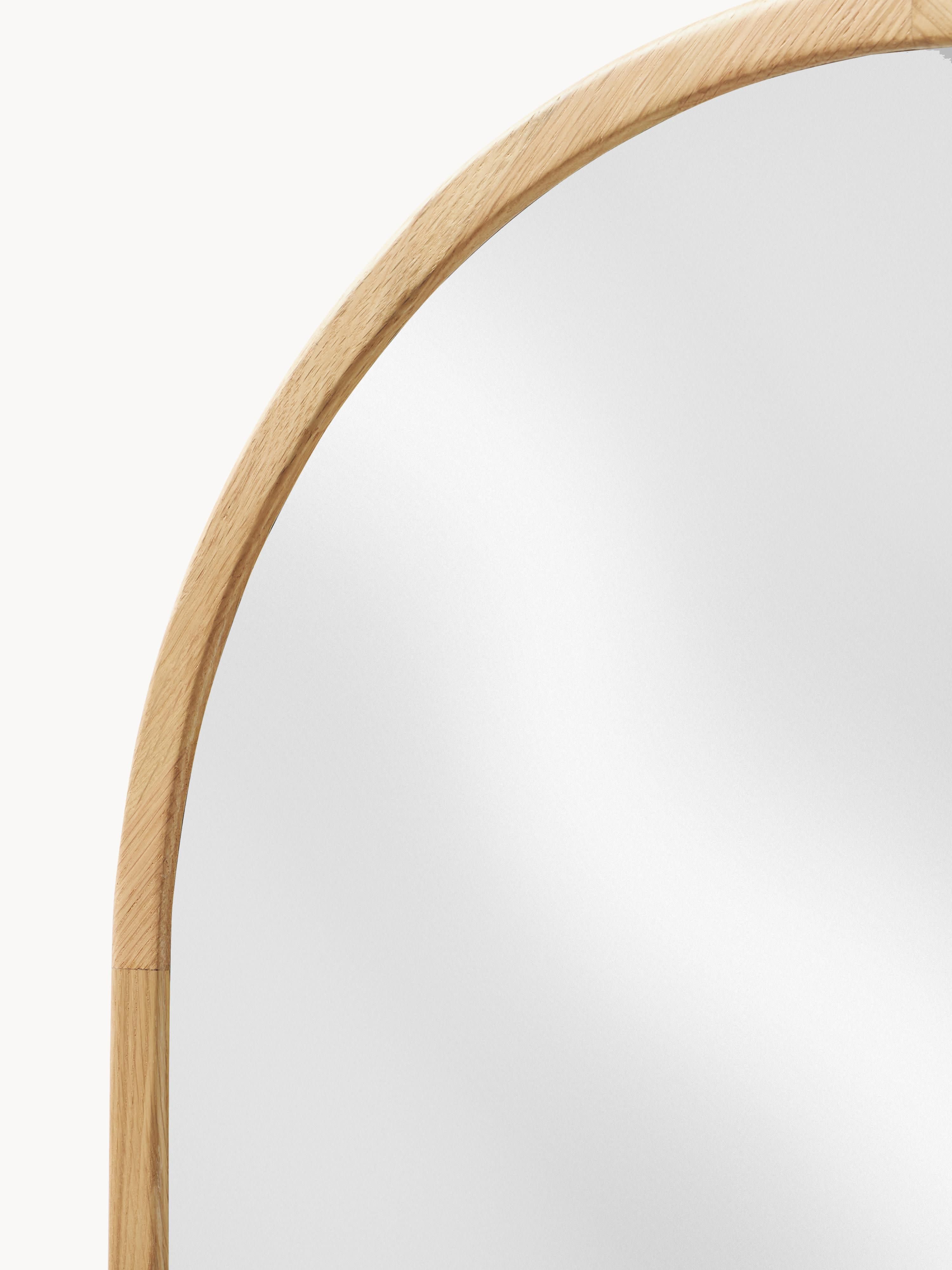 Levan Full-Length Leaner Mirror with Oak Wood Frame