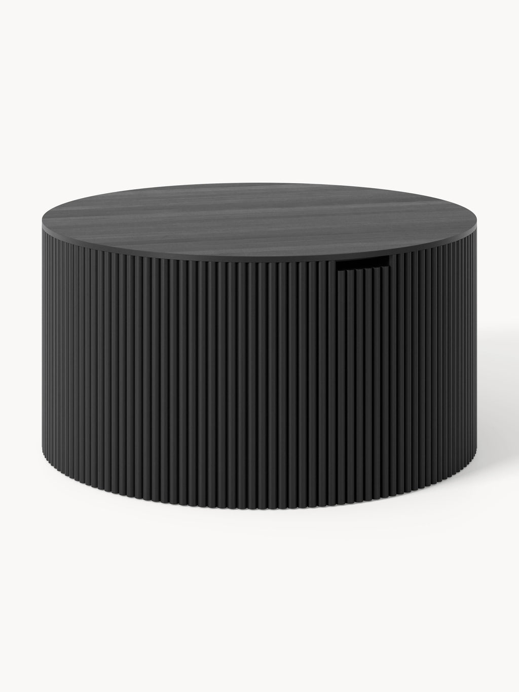 Gallery image 1 - Round Wooden Coffee Table Nele with Storage Space