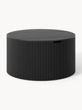 Gallery image 1 - Round Wooden Coffee Table Nele with Storage Space