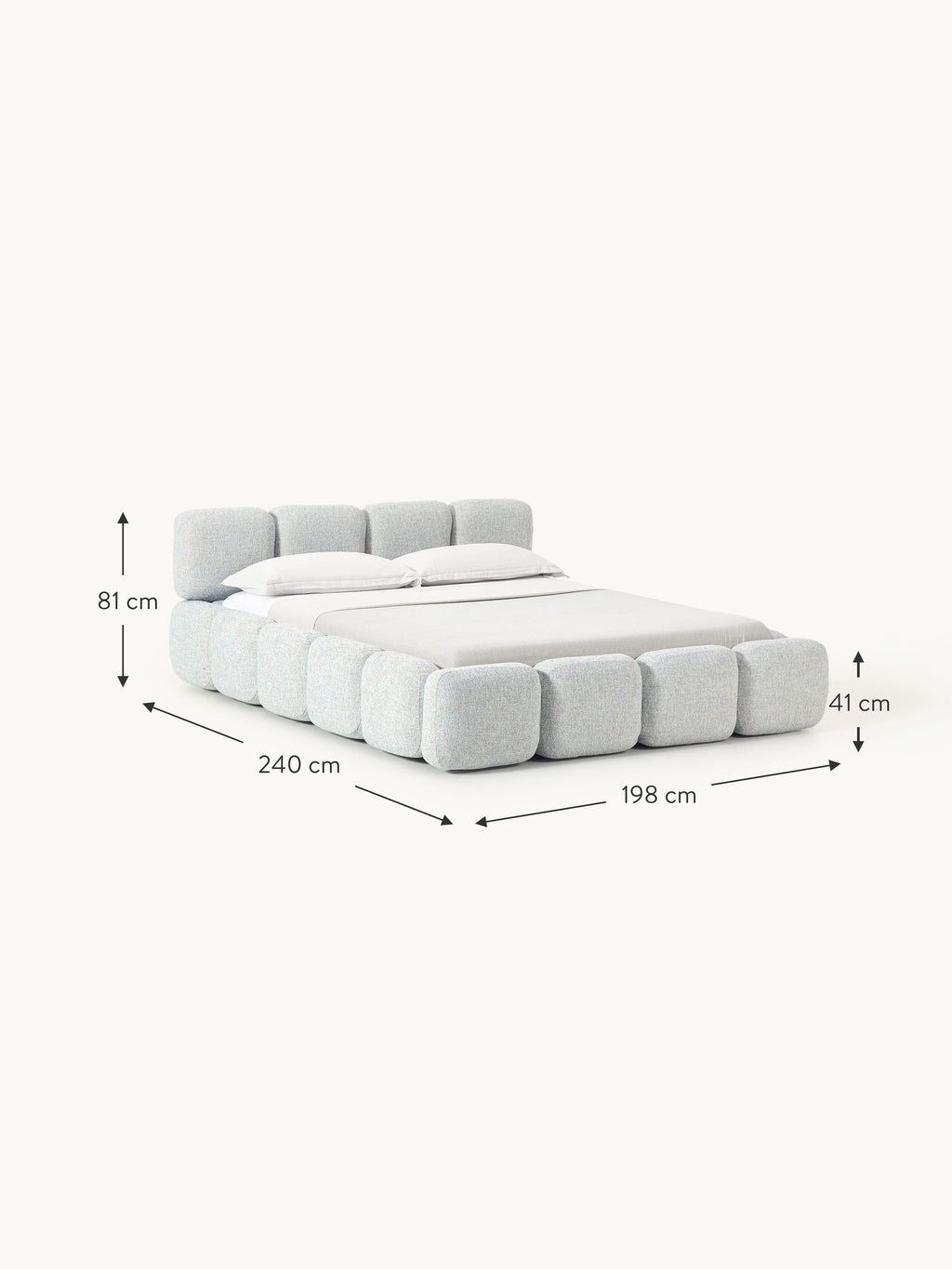 Tayla Upholstered Bouclé Bed