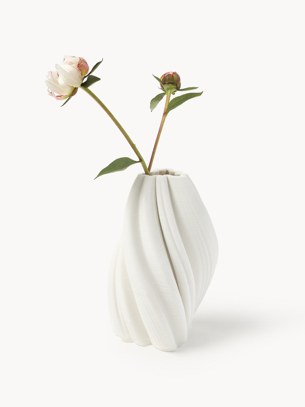 Melody 3D Printed Porcelain Vase, H 18 cm
