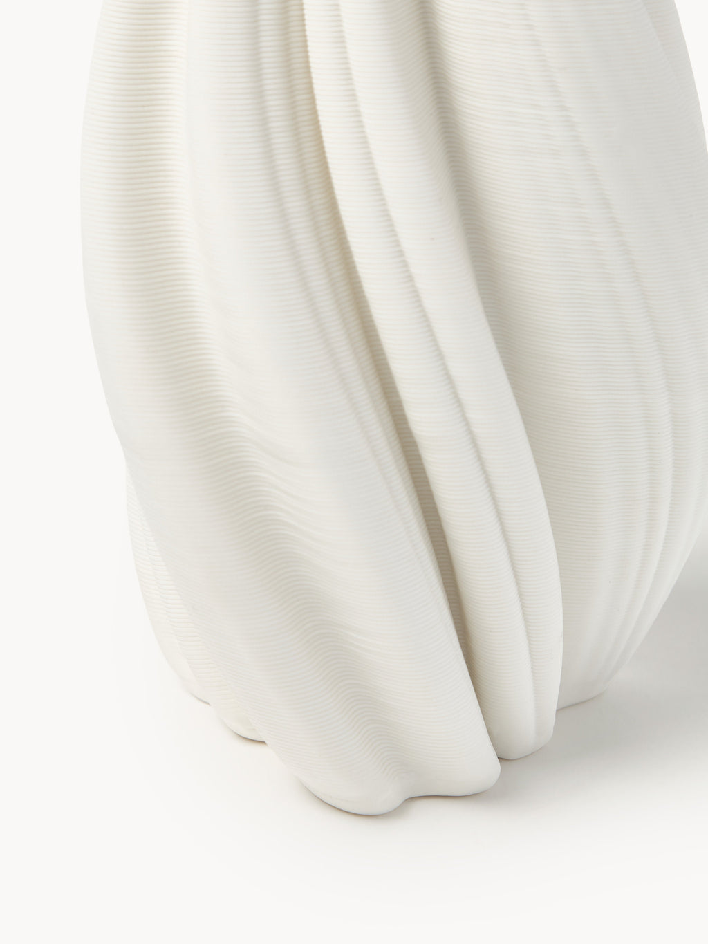 Melody 3D Printed Porcelain Vase, H 18 cm