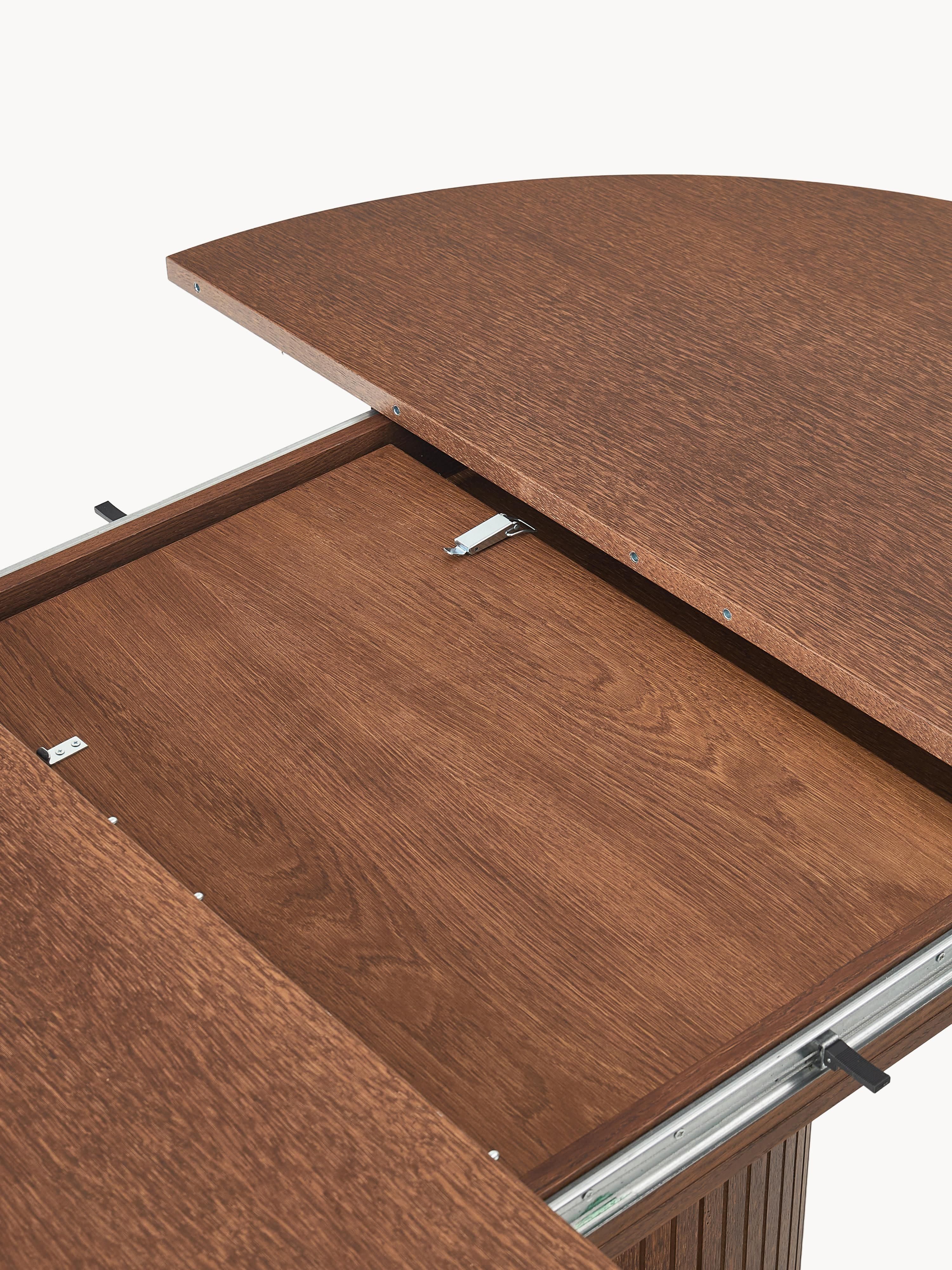 Filo Extendable Dining Table with Groove Structure, 120 - 160 x 75 cm