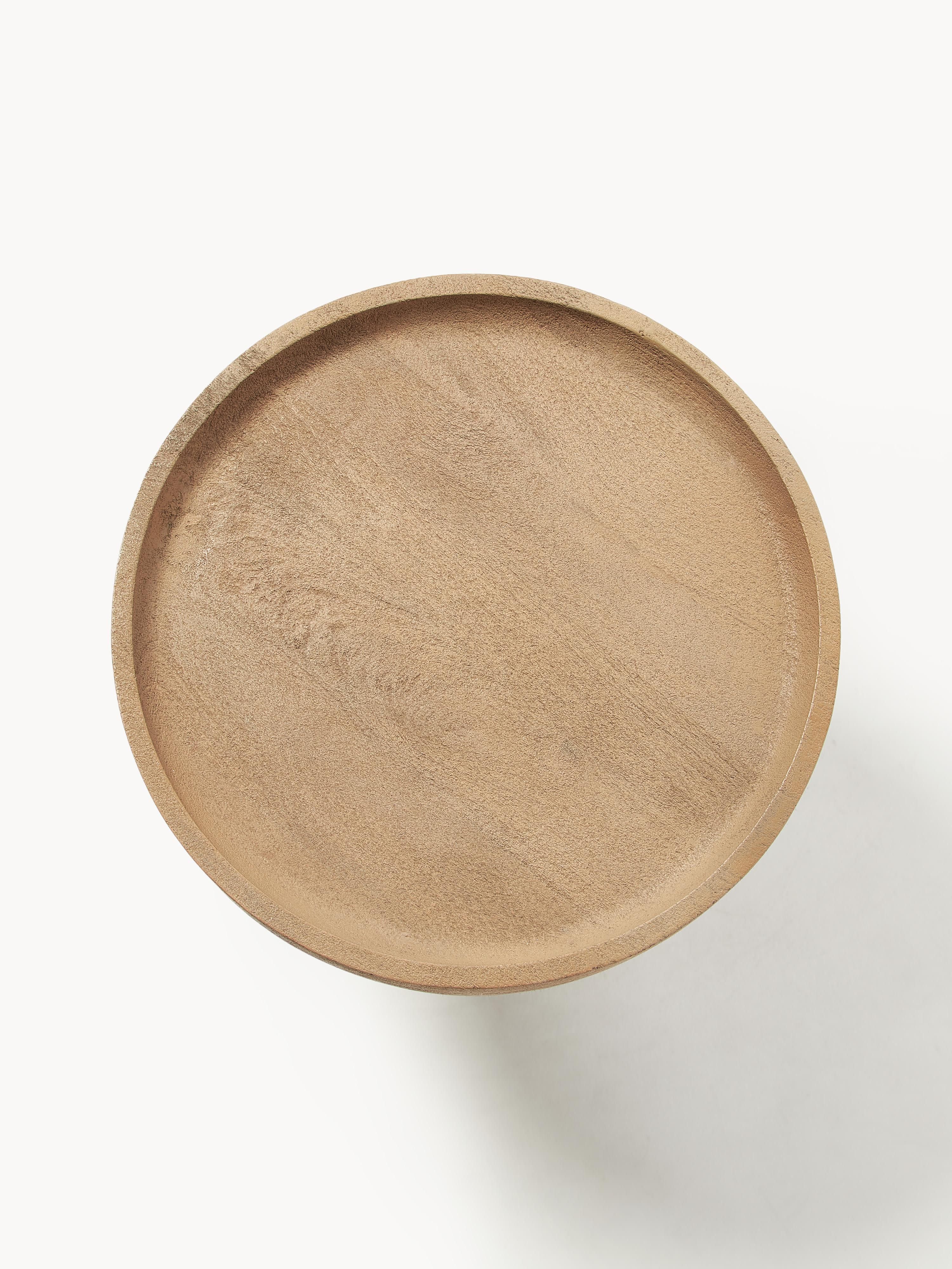 Benno Round Mango Wood Side Table