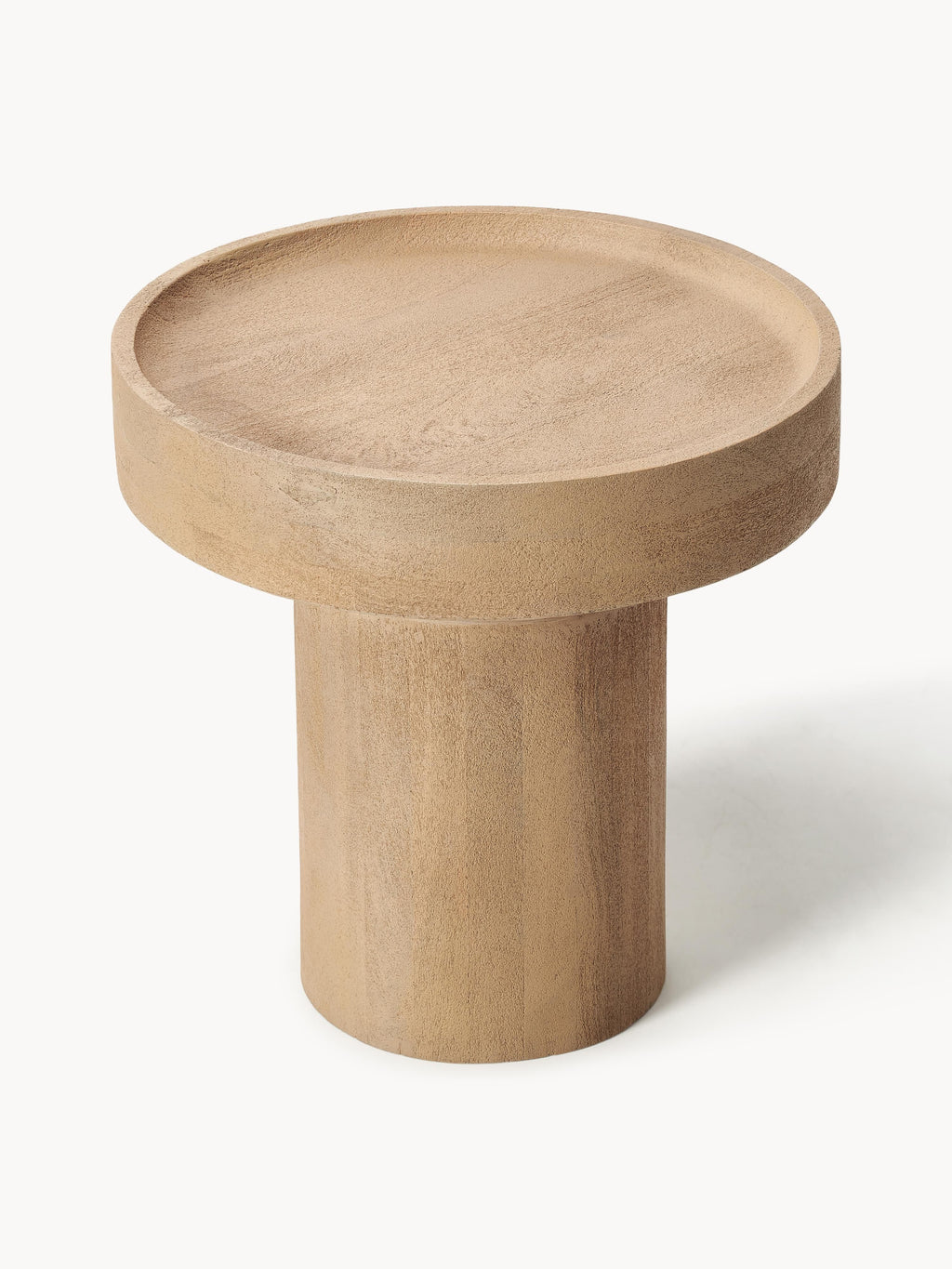 Benno Round Mango Wood Side Table