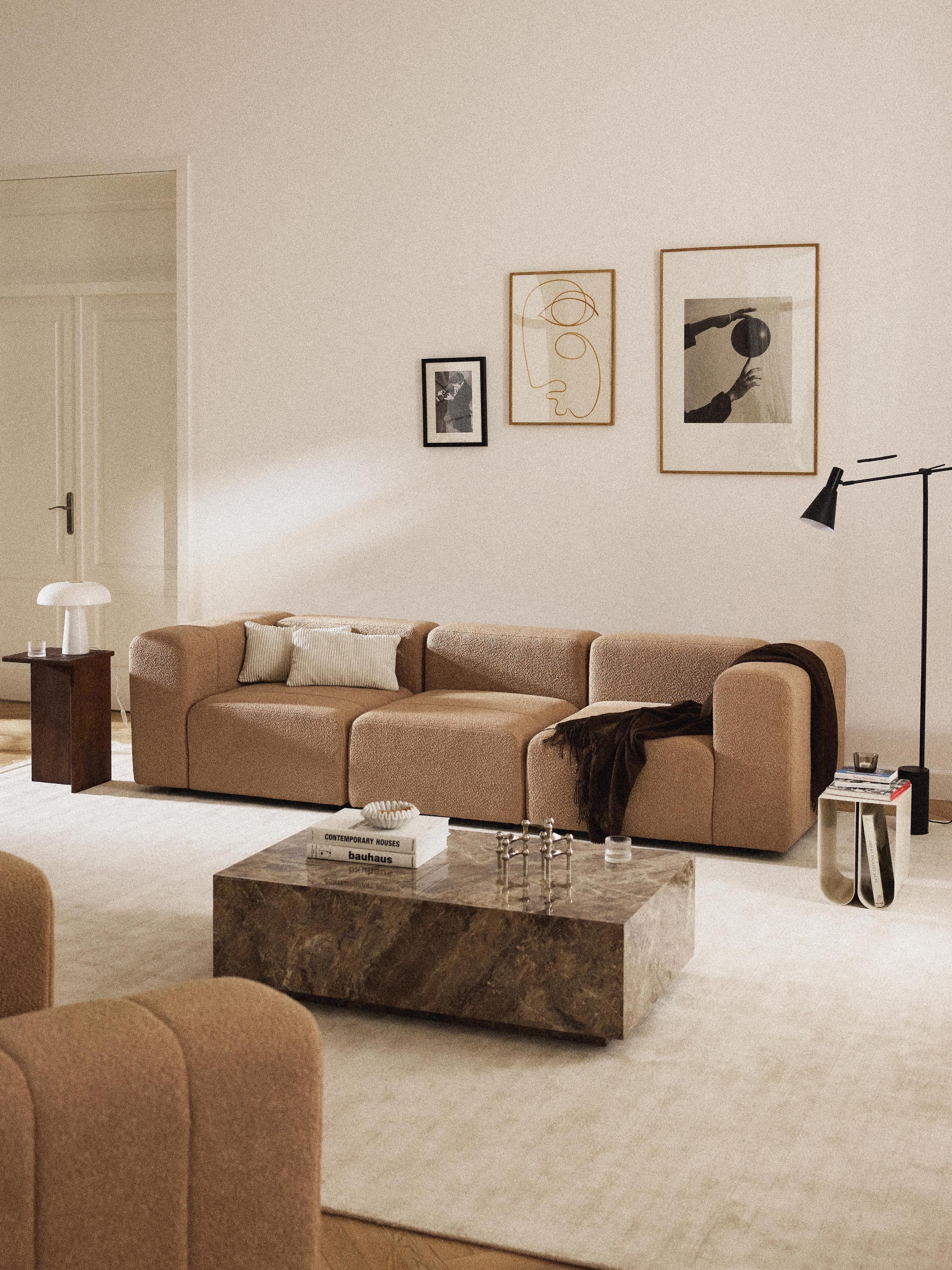 Lena Bouclé Modular Sofa (4-seater)