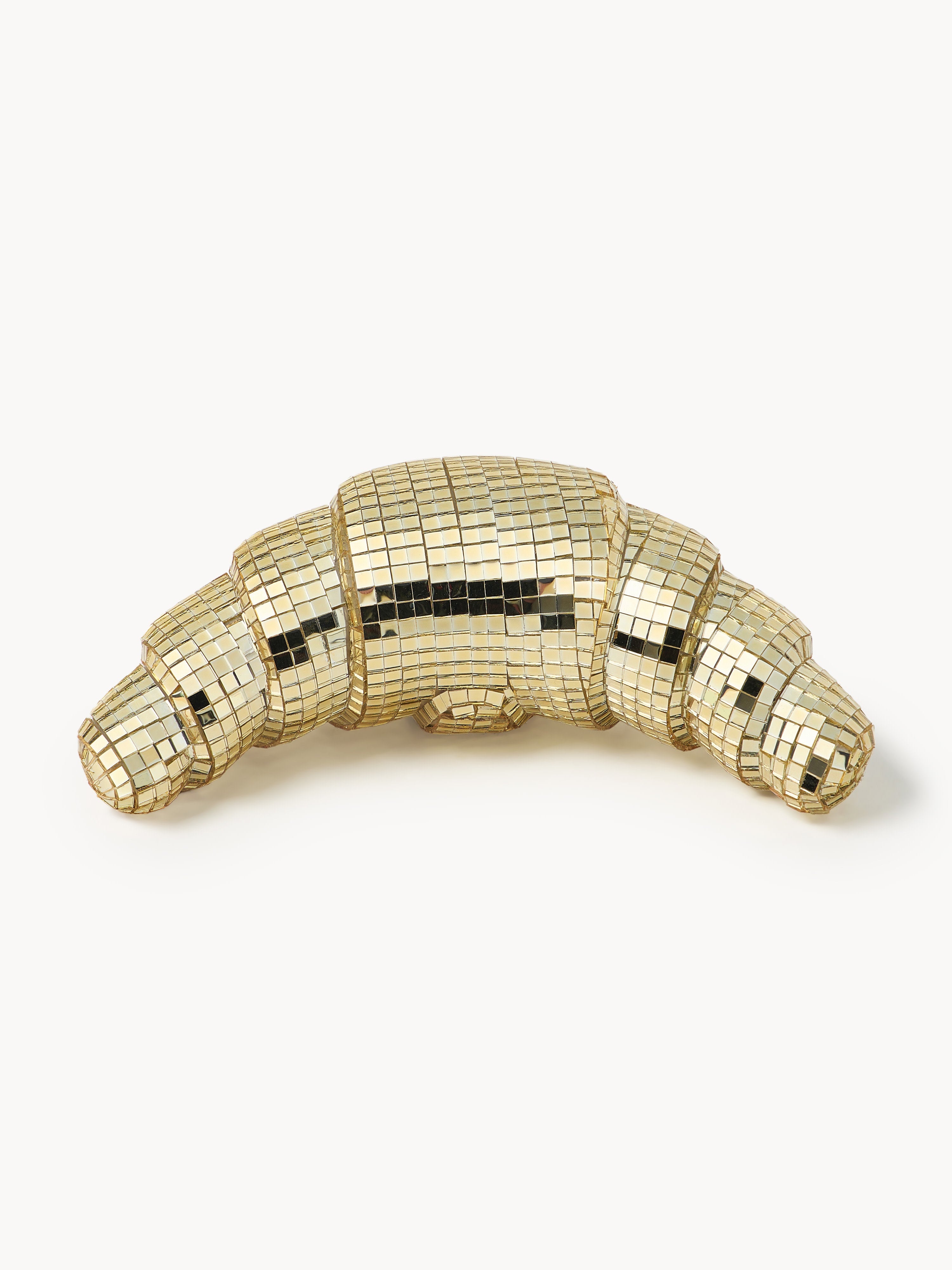 Disco Croissant Glittering Decorative Object
